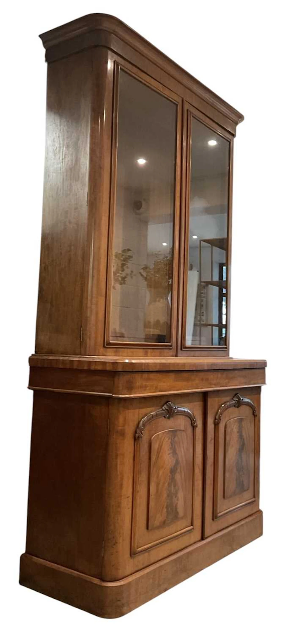 A good Victorian mahogany bookcase