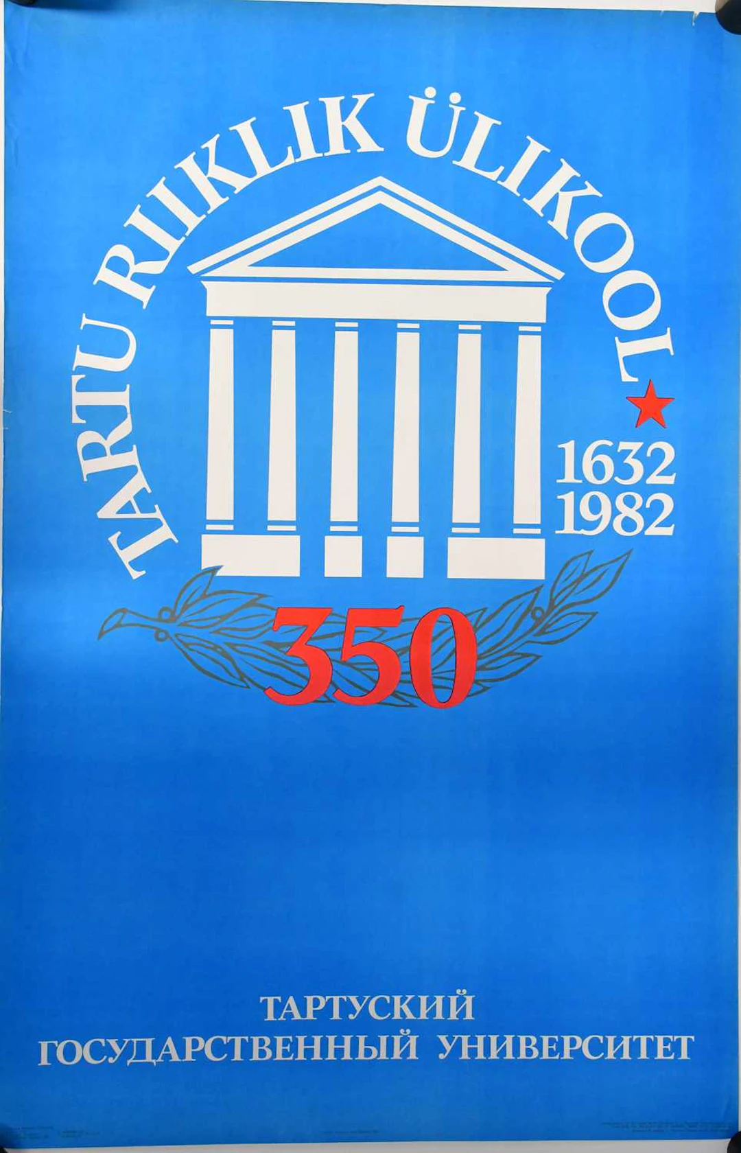 A vintage Russian Soviet era propaganda poster