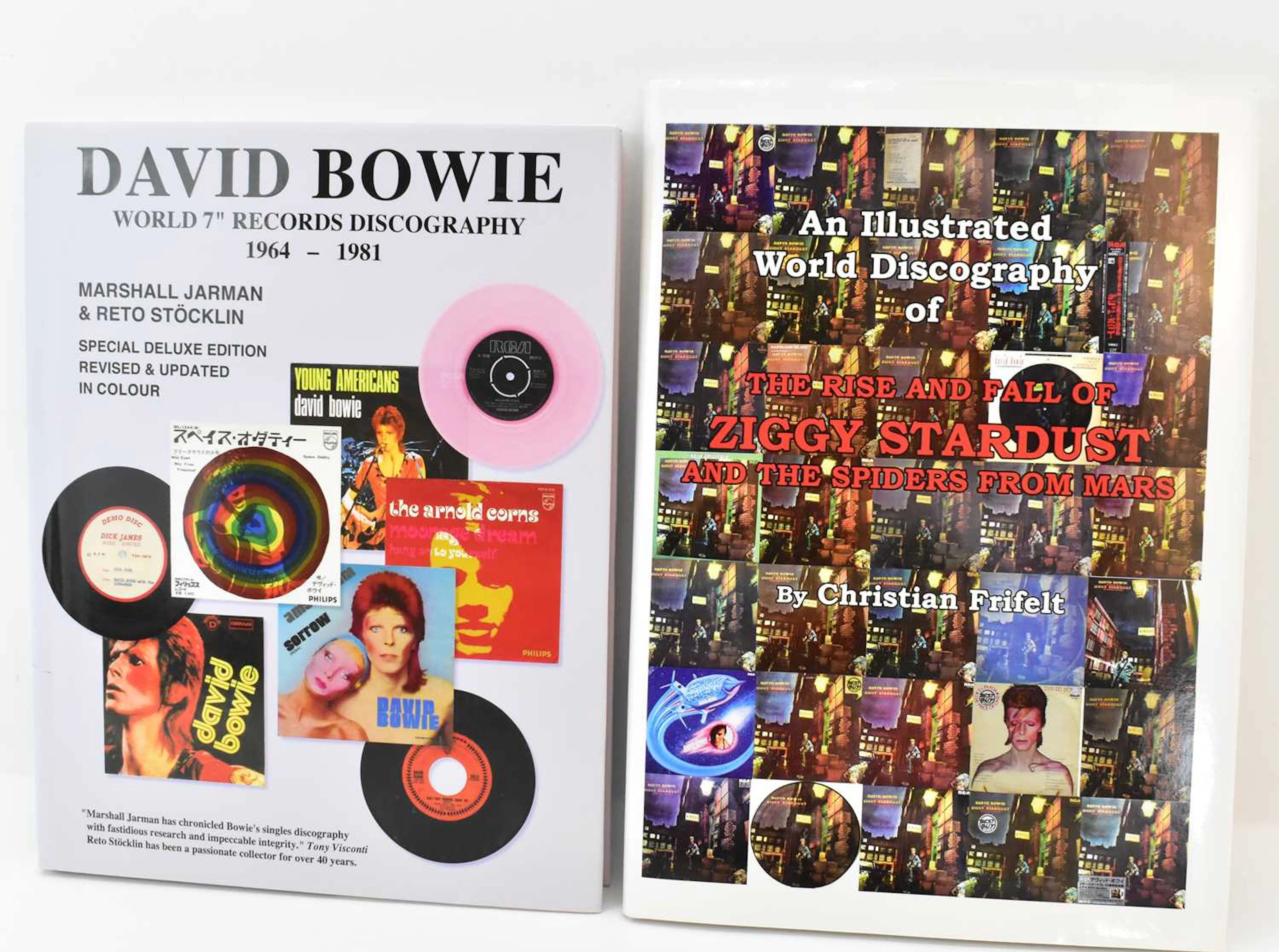 DAVID BOWIE; two discography books