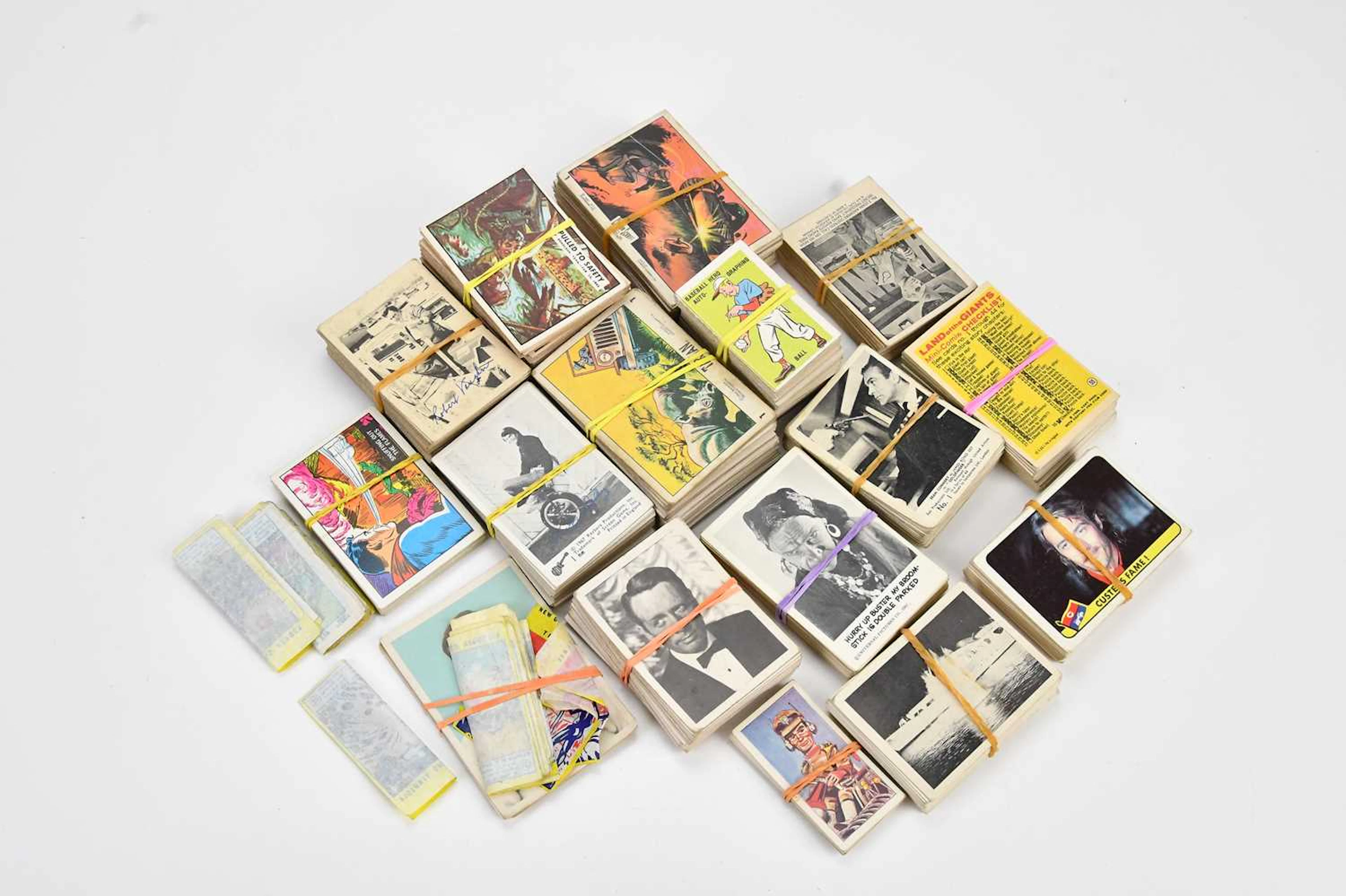 A collection of vintage trading cards