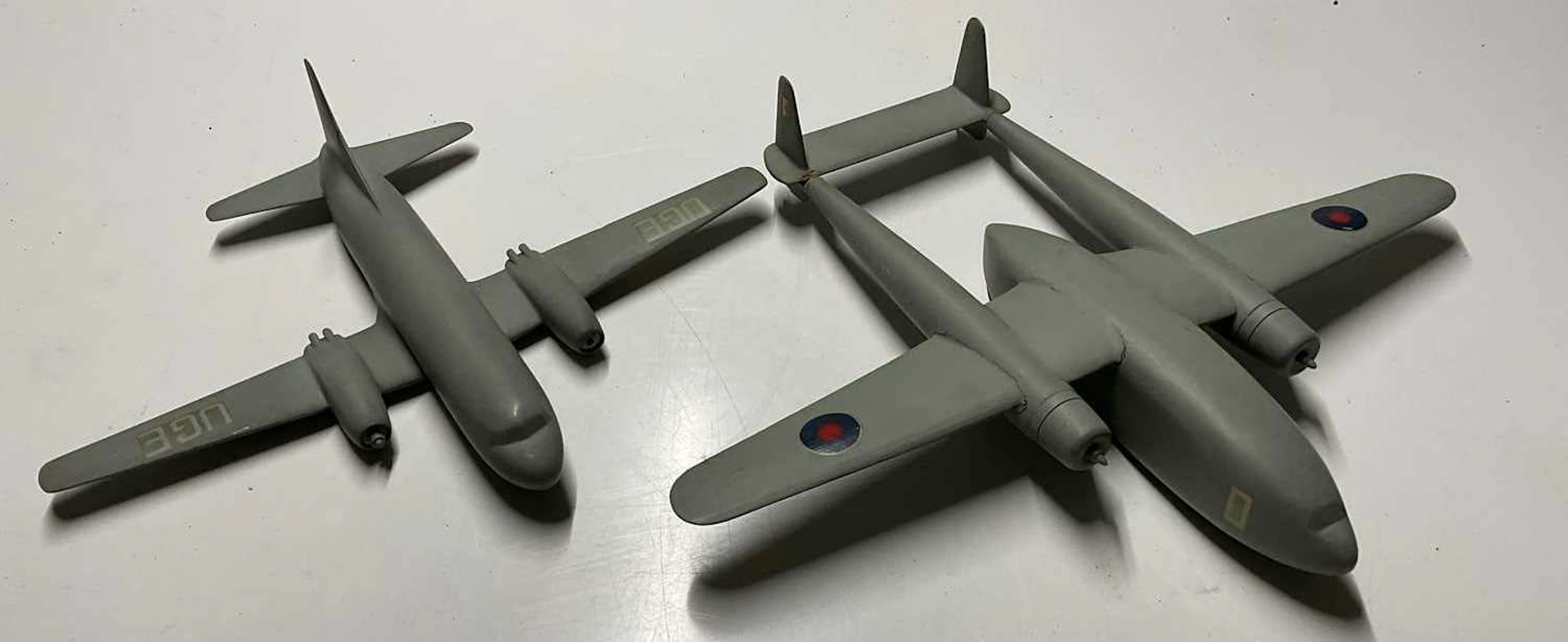 Two Air Ministry prototype wind tunnel aircraft models