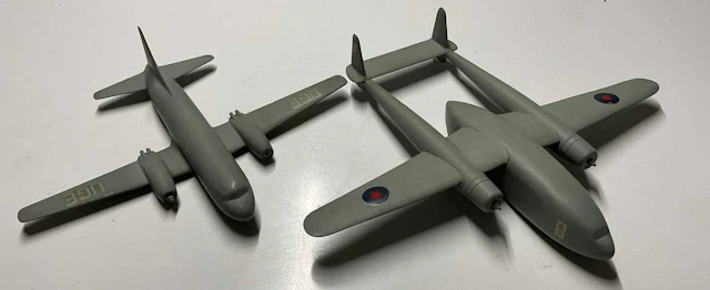 Two Air Ministry prototype wind tunnel aircraft models
