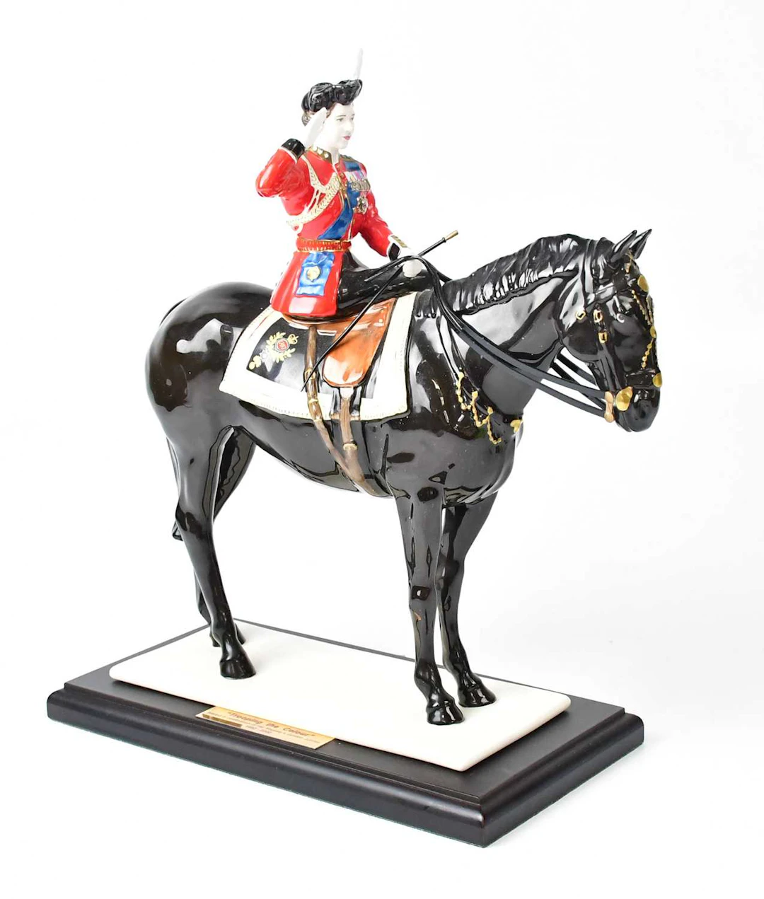 COALPORT FOR COMPTON & WOODHOUSE; a 'Trooping the Colour' figure by Tim Potts