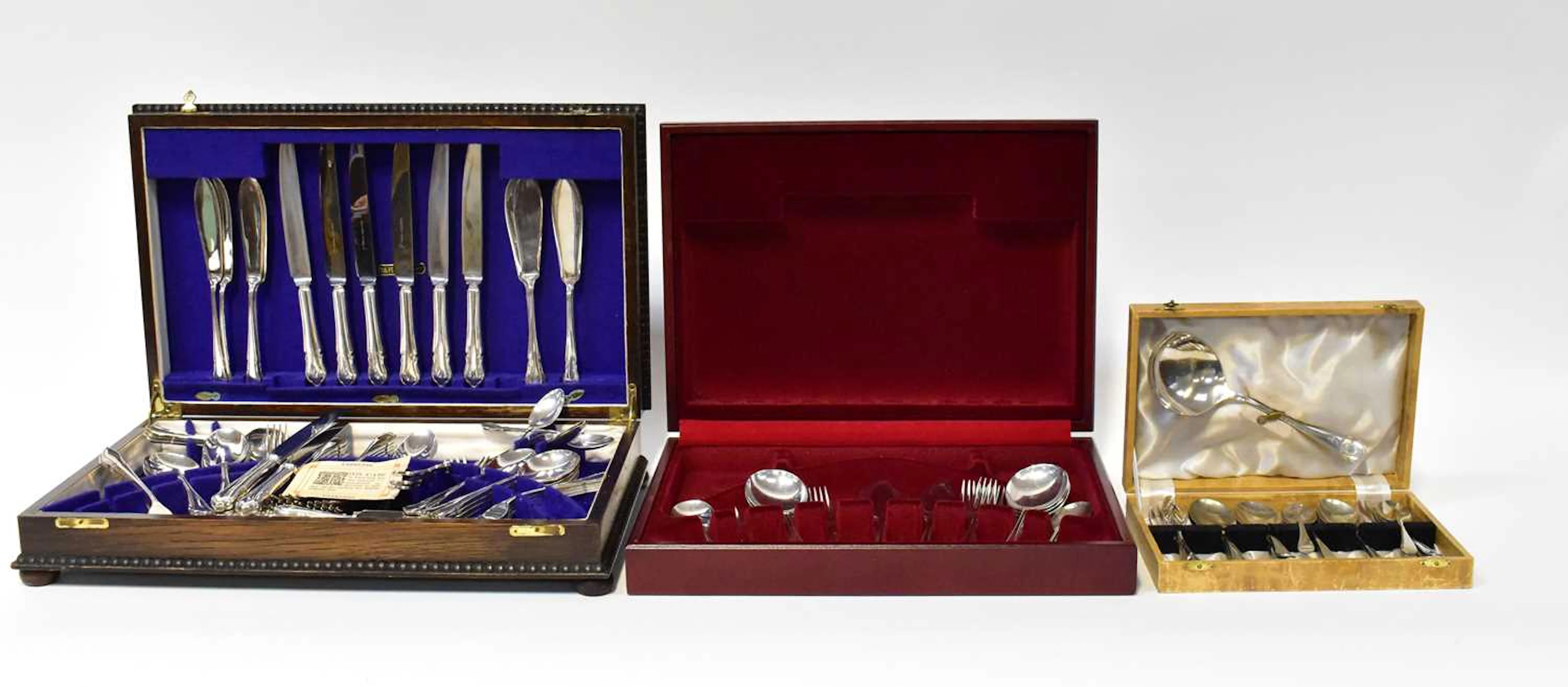 A canteen of 'The Dahlia' pattern silver-plated cutlery