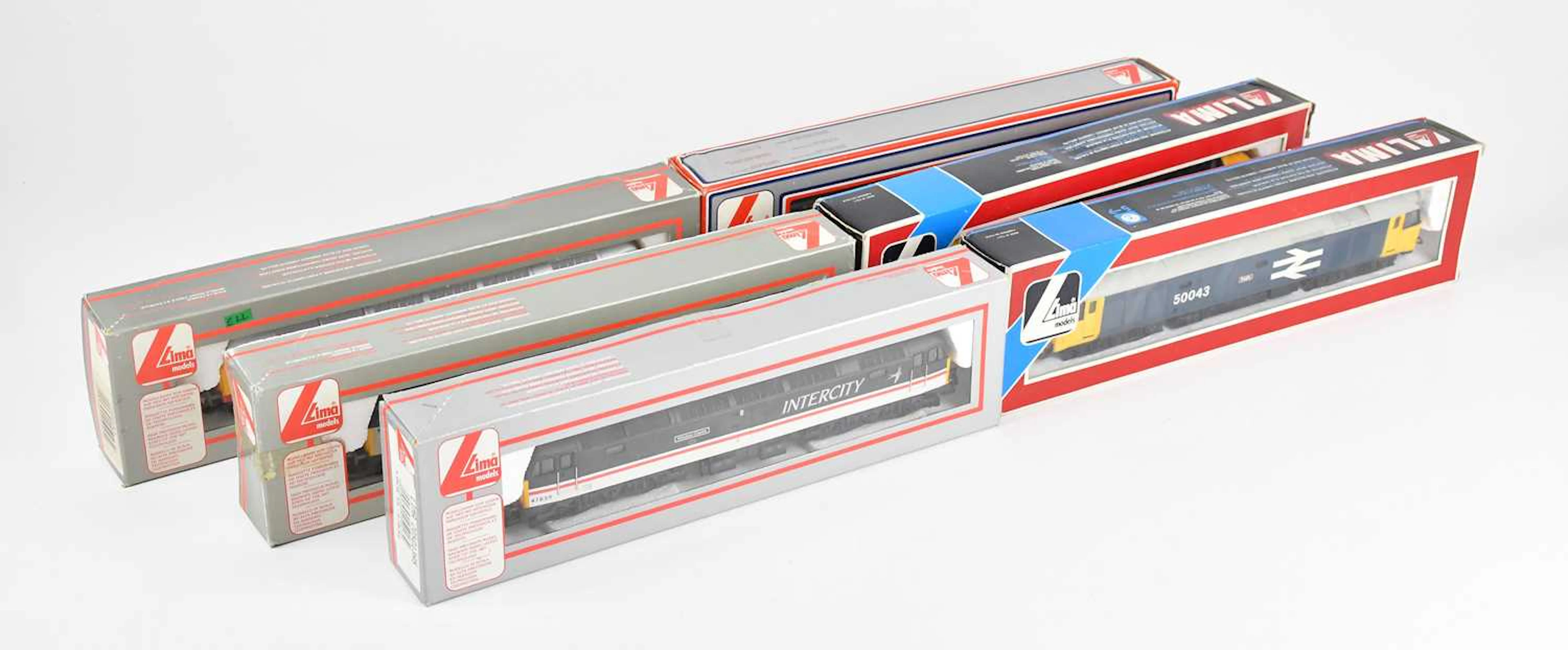 LIMA; six boxed OO gauge locomotives