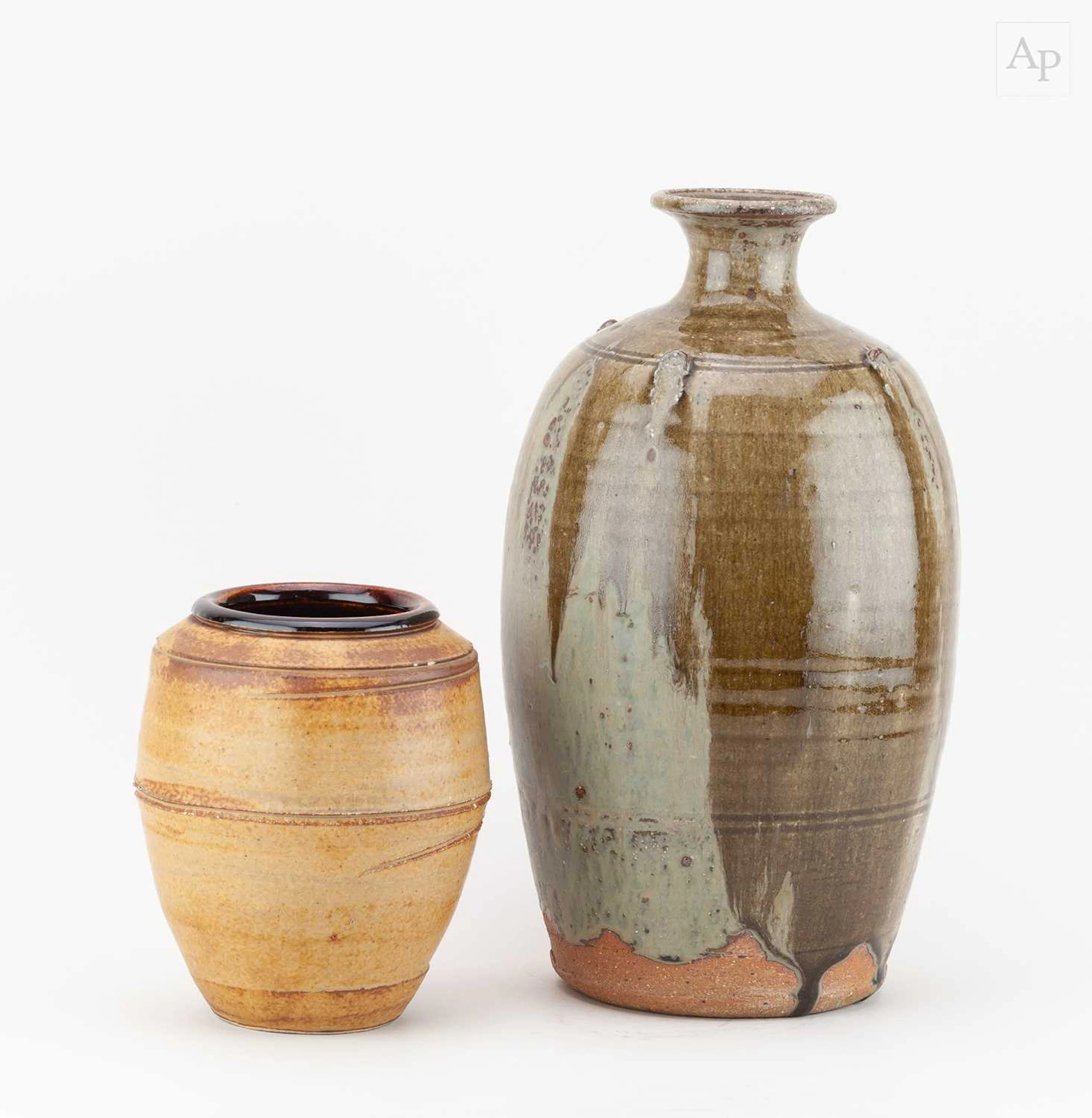 JOHN MATHIESON (1945-2026); a stoneware bottle covered in...