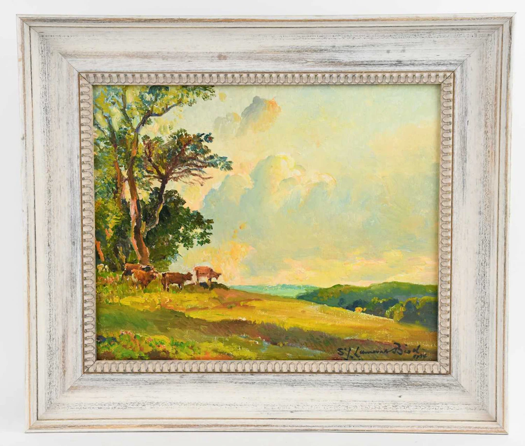 LAMORNA BIRCH RA RWS (1869-1955); oil on board