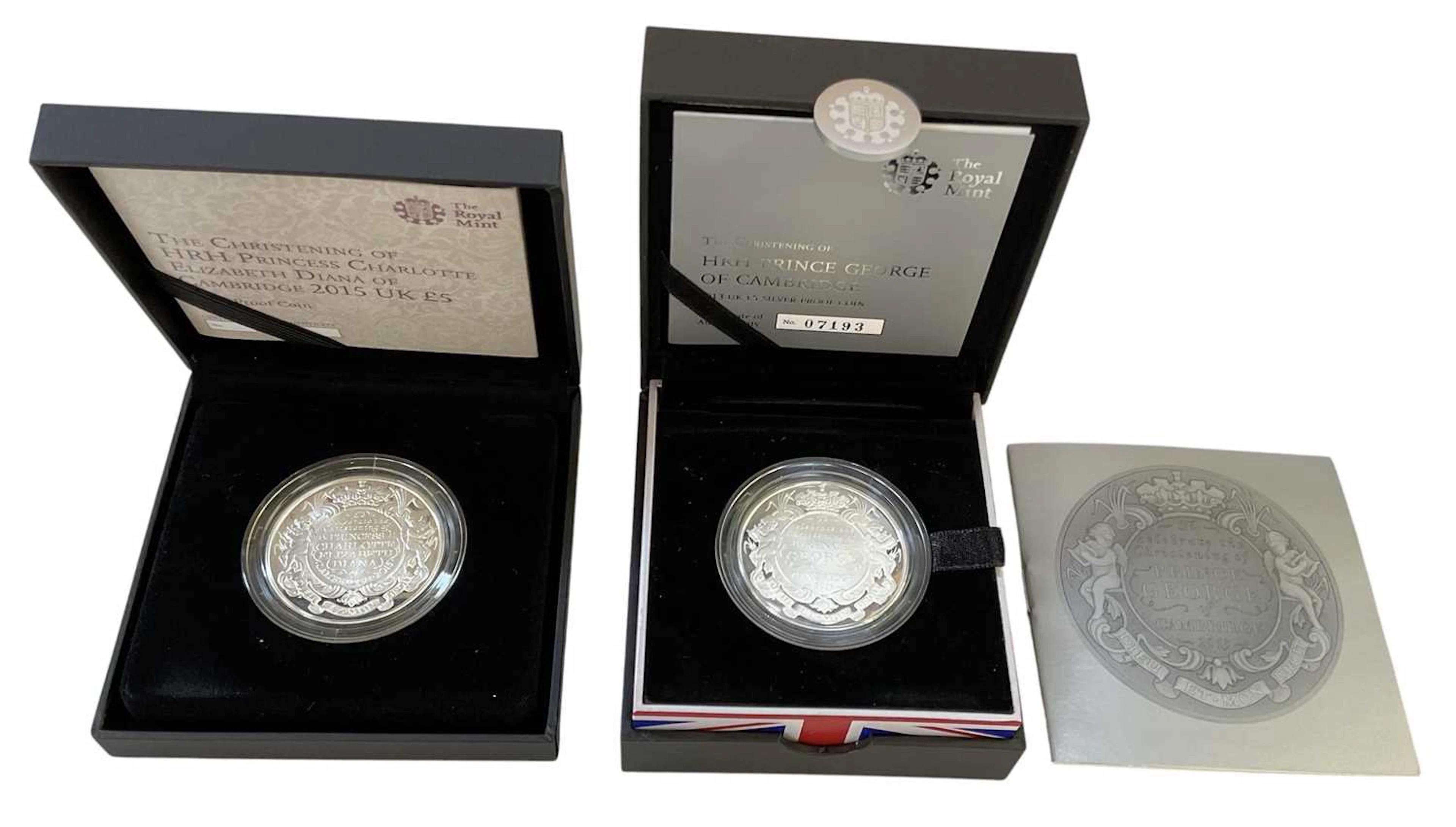 ROYAL MINT; a cased encapsulated 2013 UK £5 silver proof coin