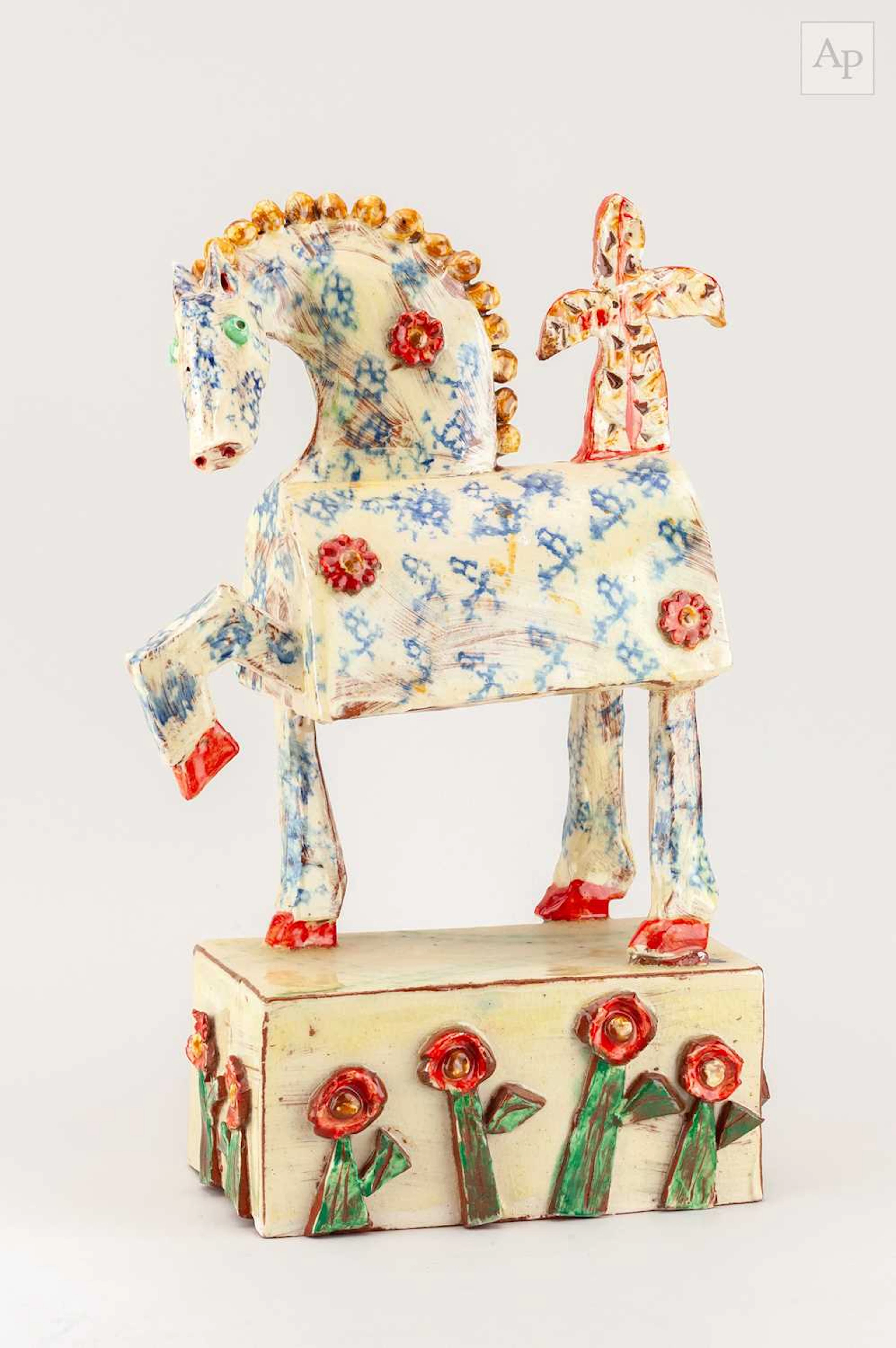 BEN FOSKER (born 1960); a slip decorated earthenware...