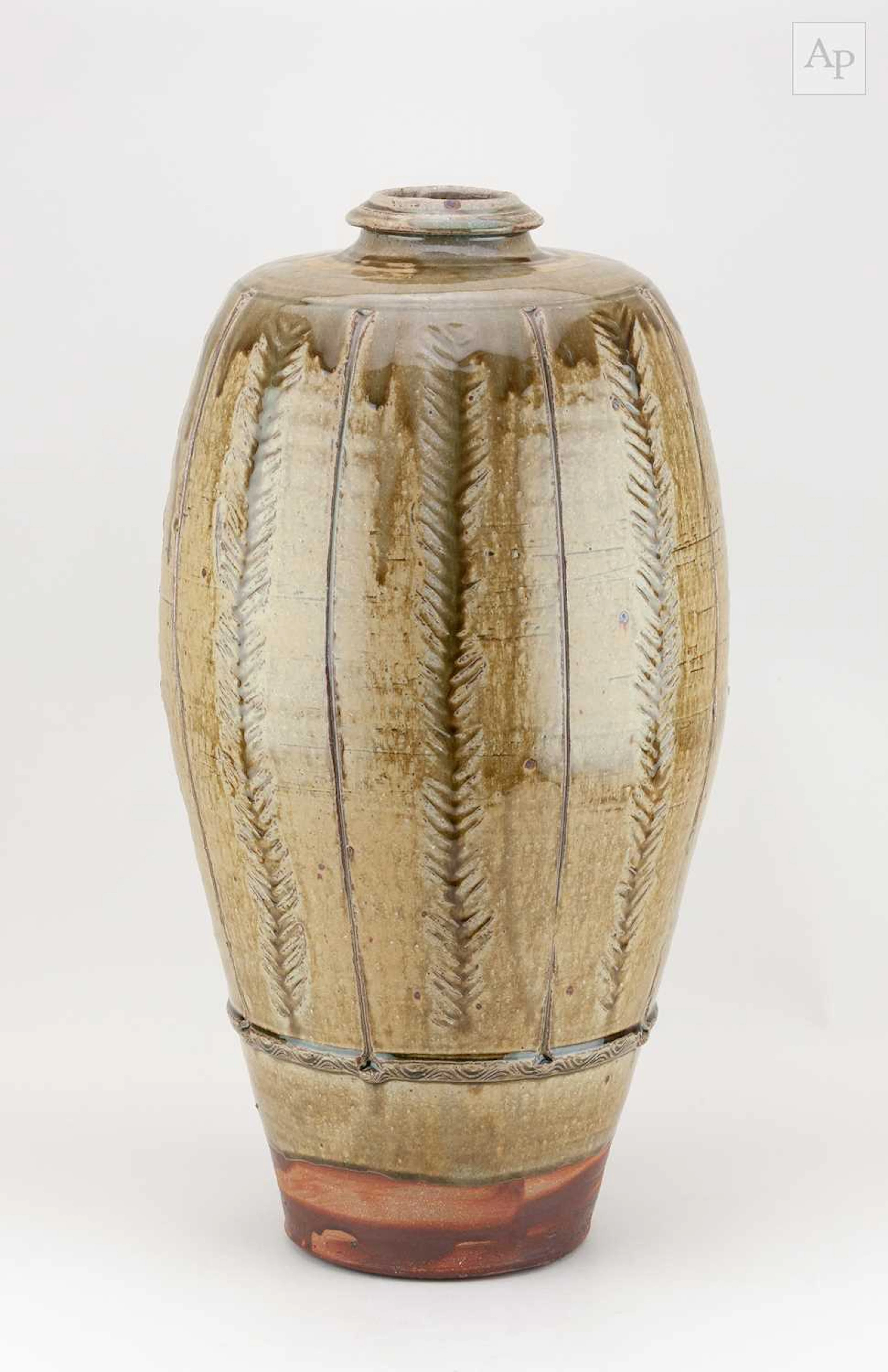 MIKE DODD (born 1943); a very large stoneware bottle...