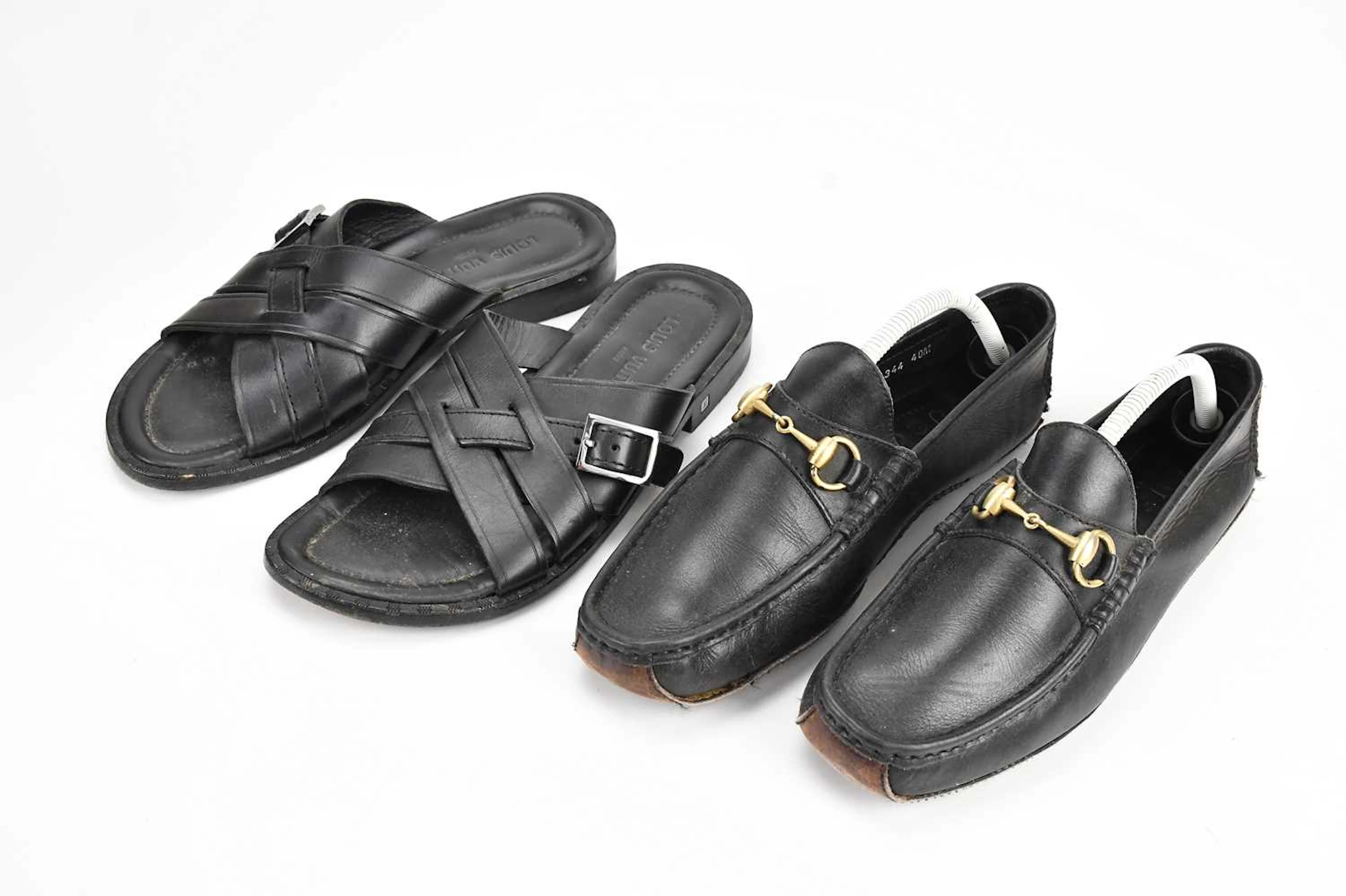 GUCCI; a pair of men's shoes
