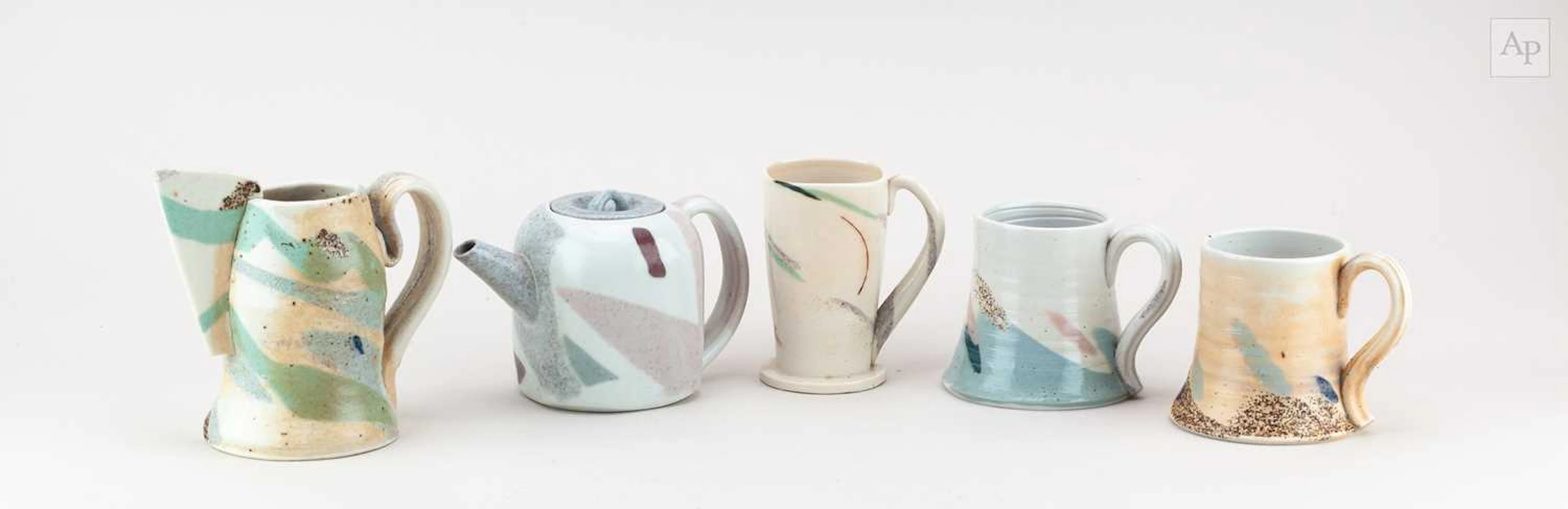 JACK DOHERTY (born 1948); a group of porcelain ceramics...
