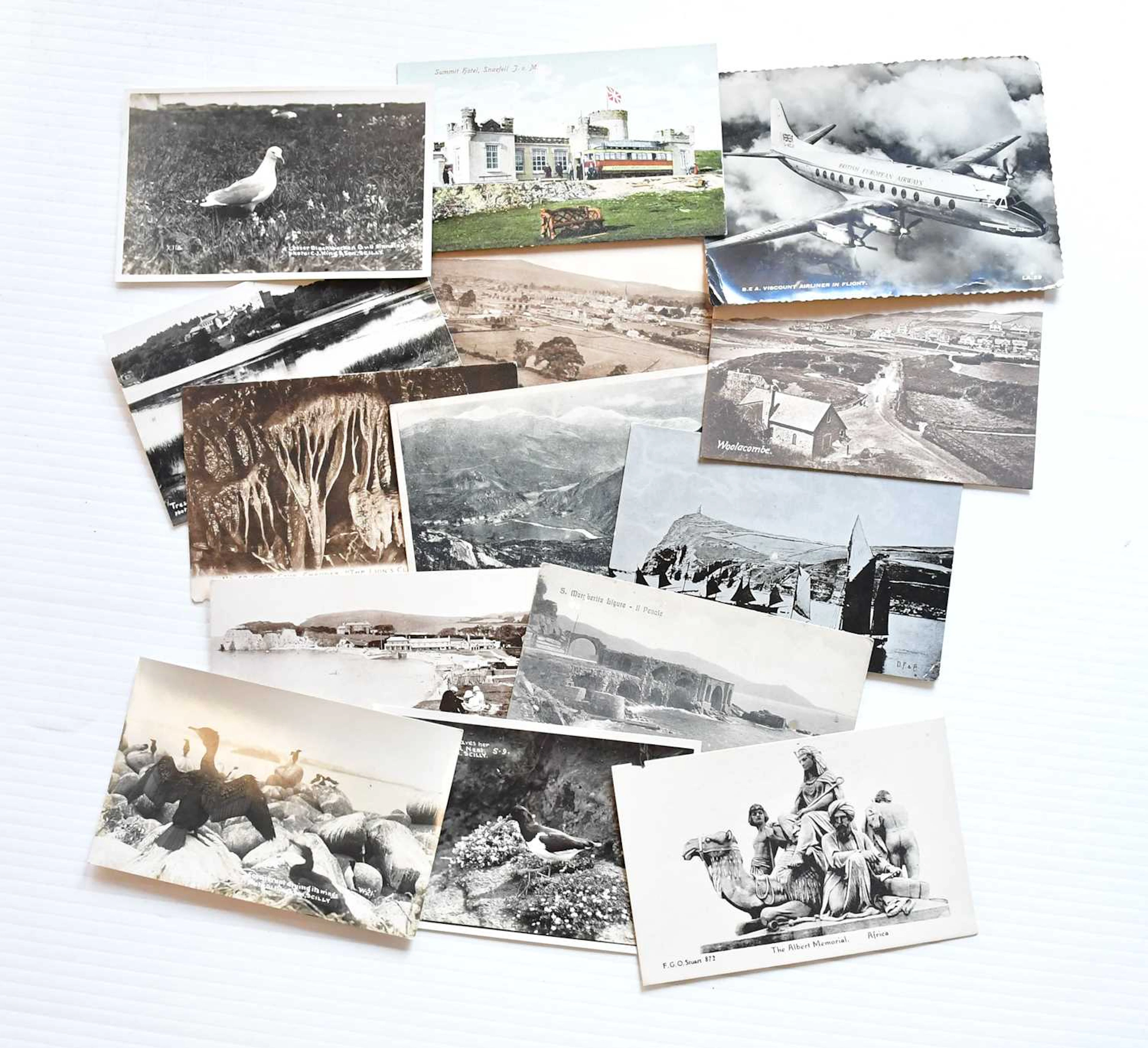 A collection of 19th century and later postcards