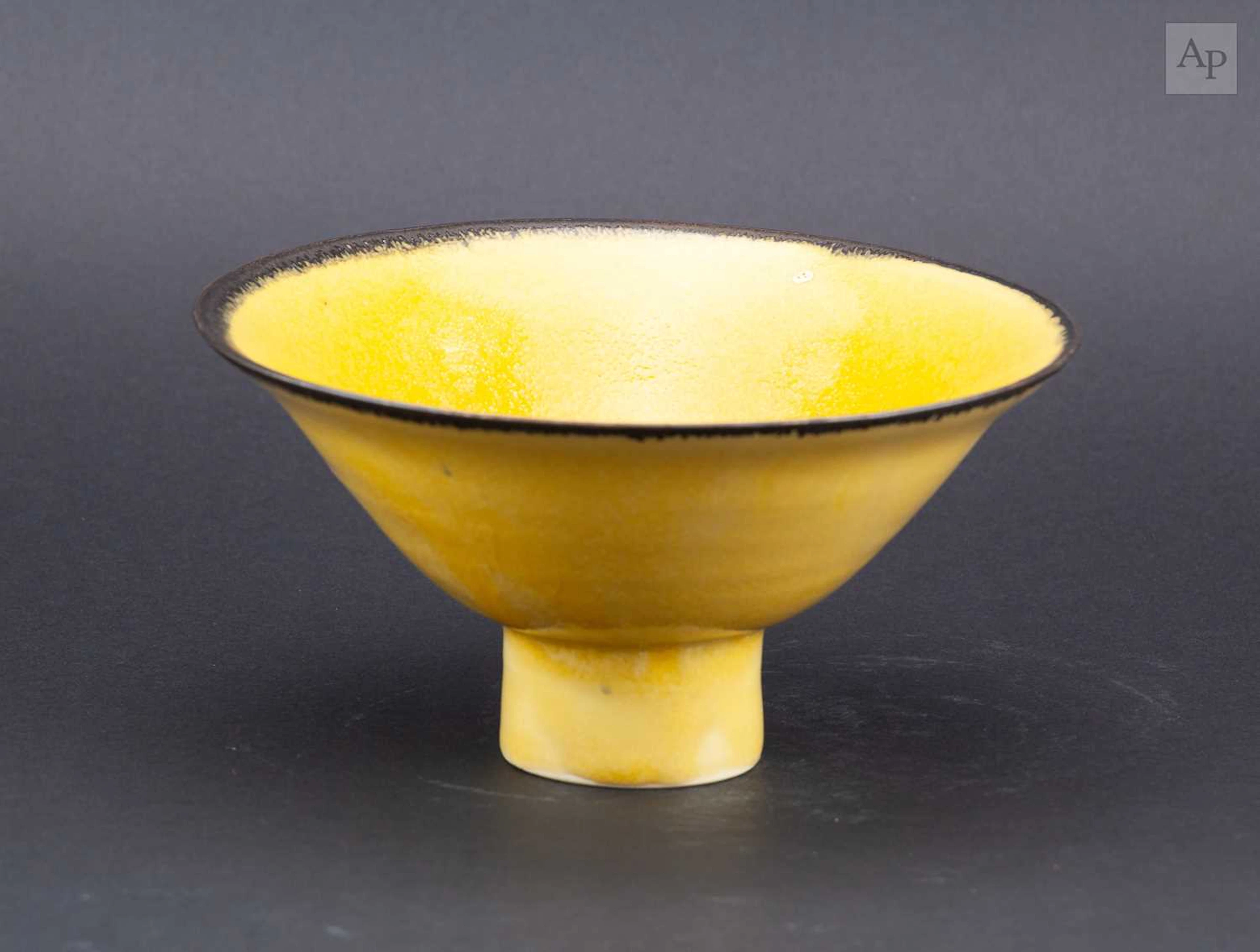 EMMANUEL COOPER (1938-2012); a porcelain pedestal bowl...