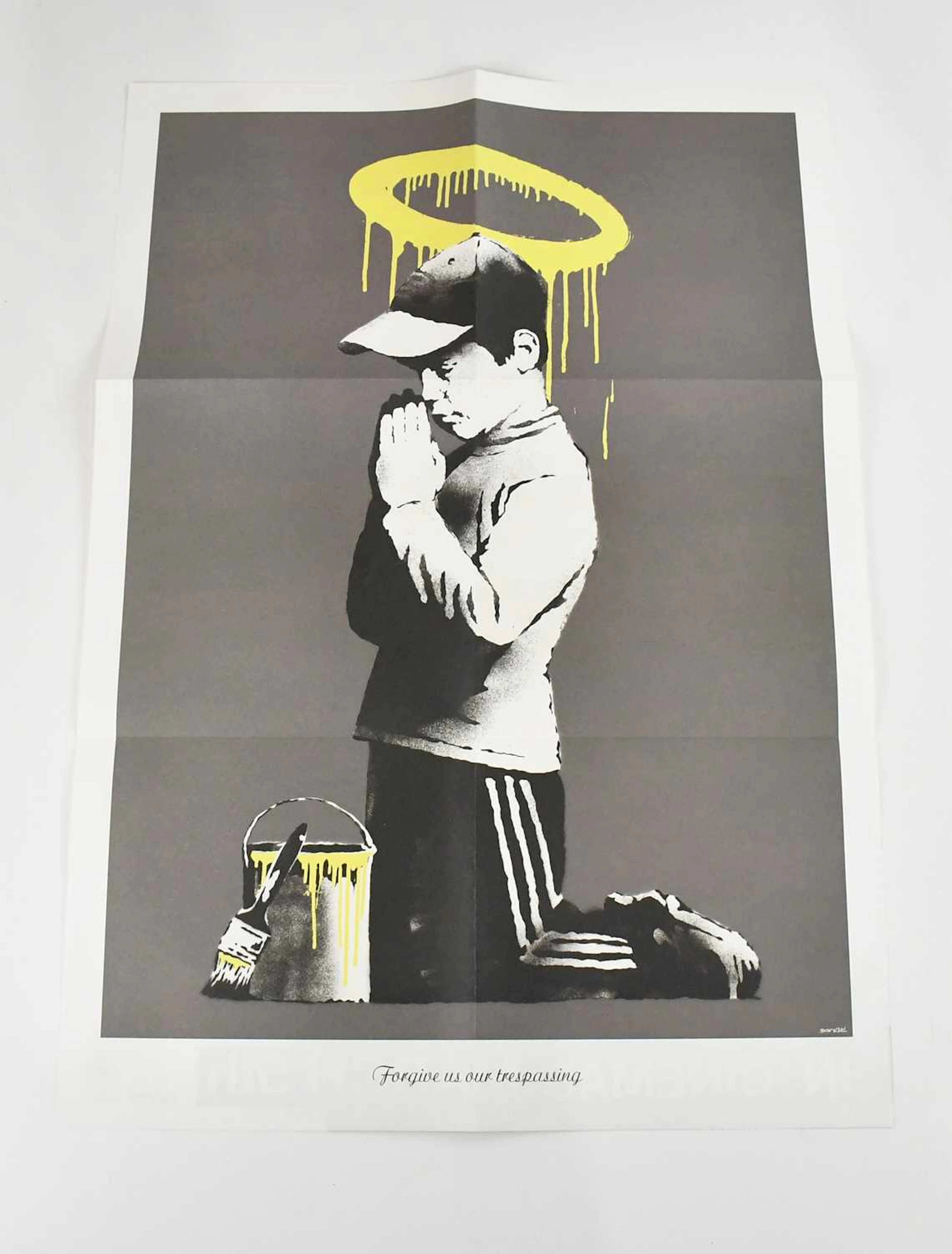 BANKSY (born 1974); 'Forgive Us Our Trespassing' (Don't Panic Poster)