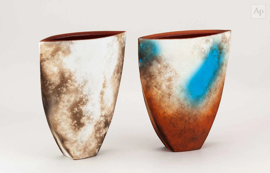 TESSA WOLFE MURRAY (born 1950); a near pair of flattened...