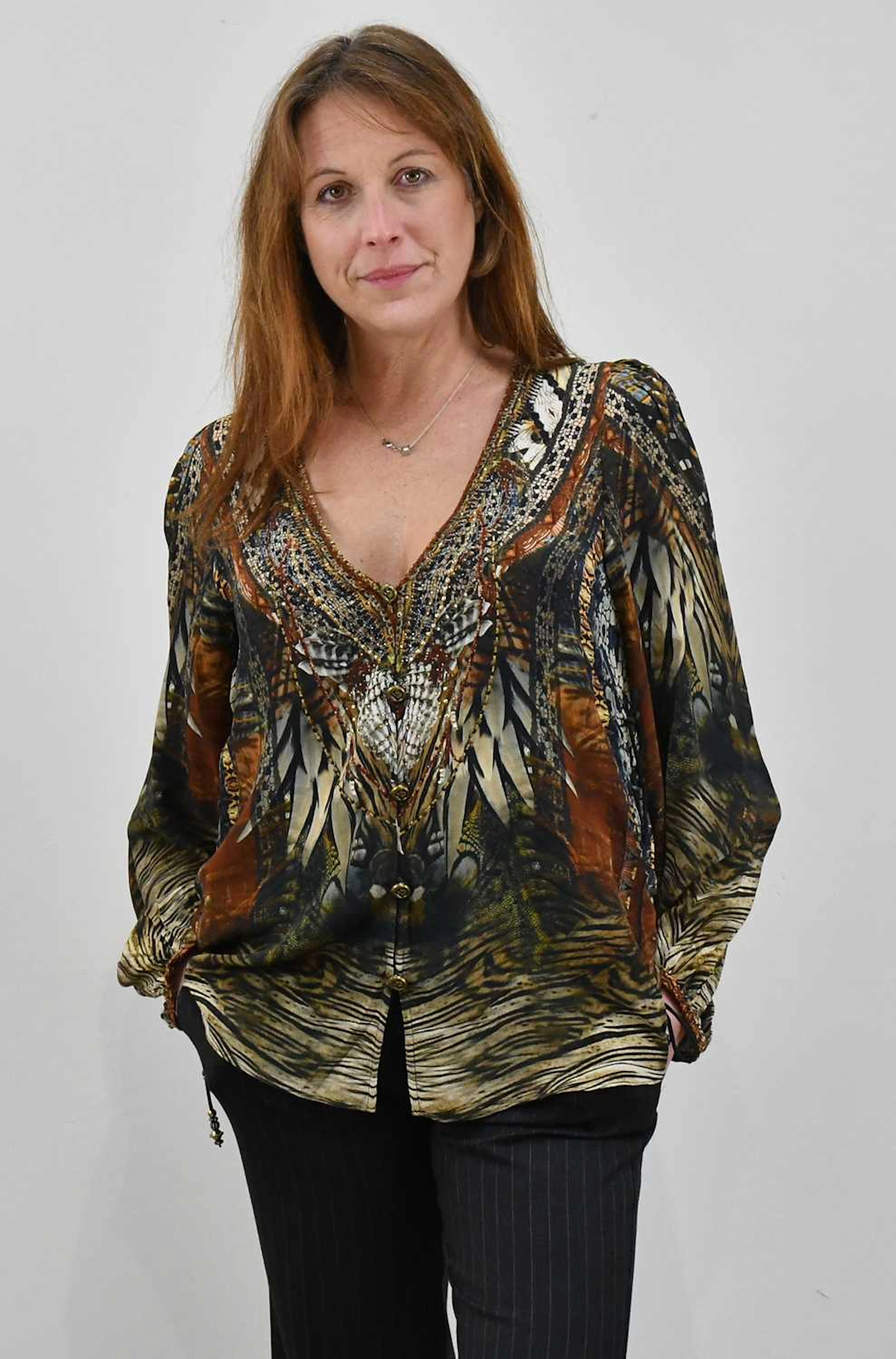 CAMILLA; a 100% silk 'Lost Paradise Kakadu Calling' print...