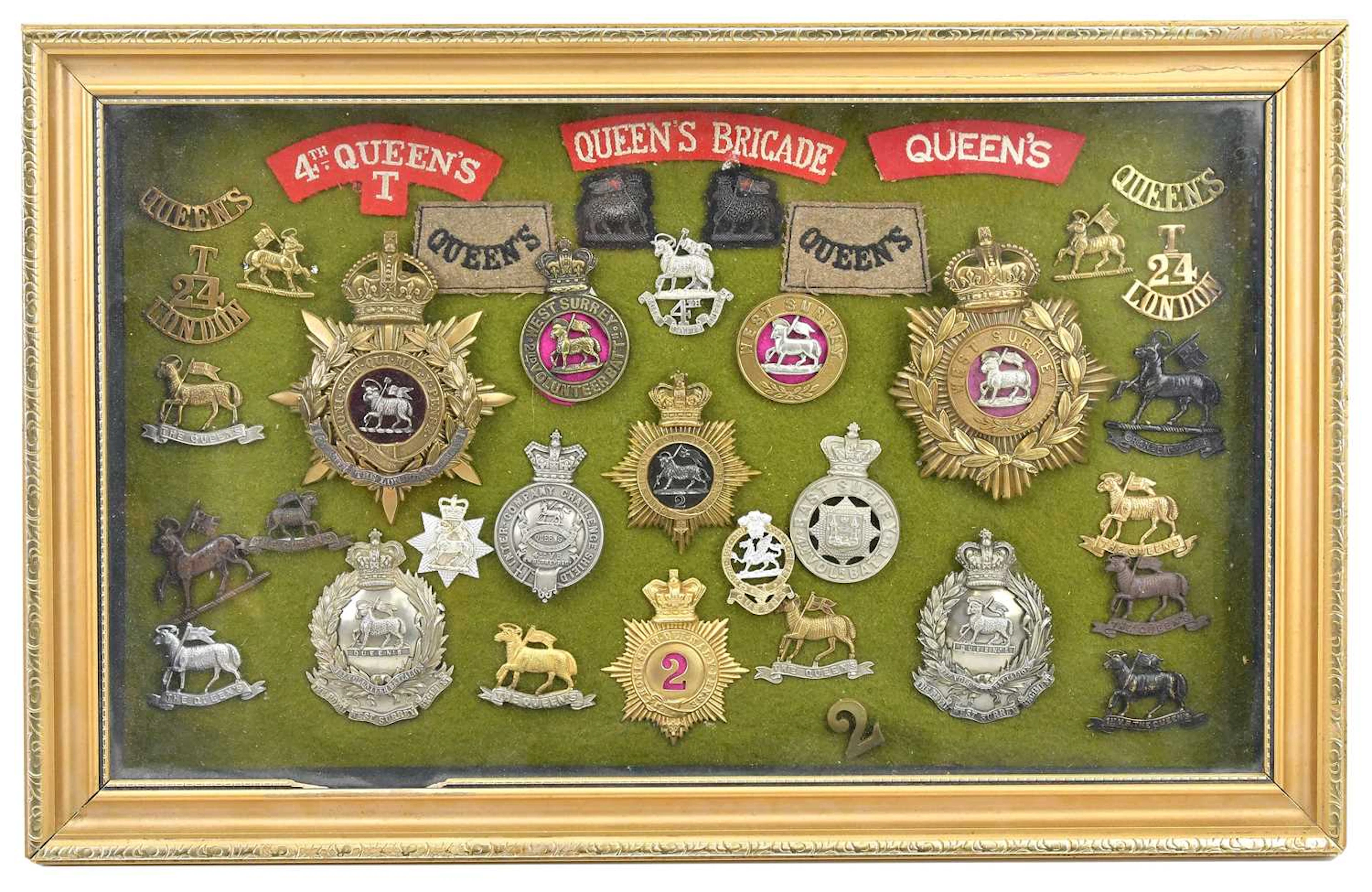 MILITARY INTEREST; a collection of military badges and...