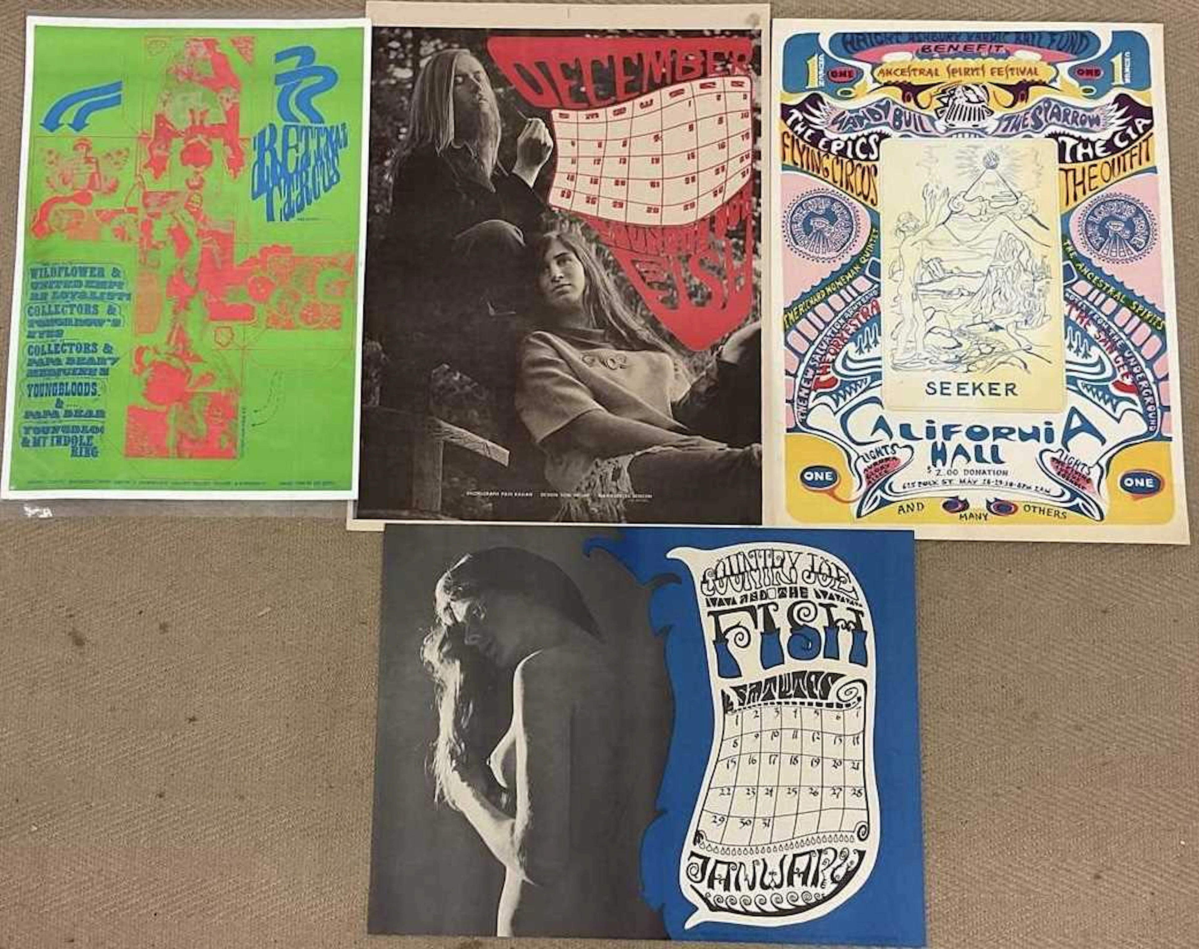 Four posters; Retinal Circus presenting Wildflower & United Empire Loyalists