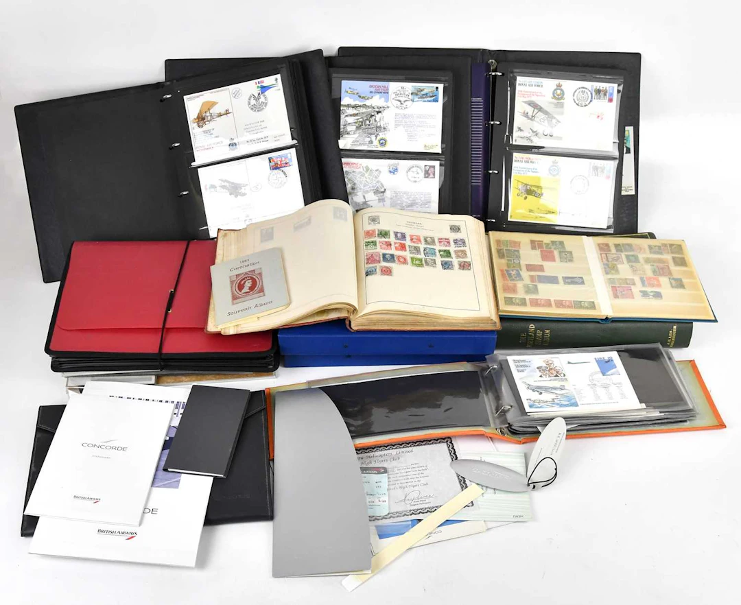 ROYAL AIR FORCE MUSEUM; collection of covers in albums...