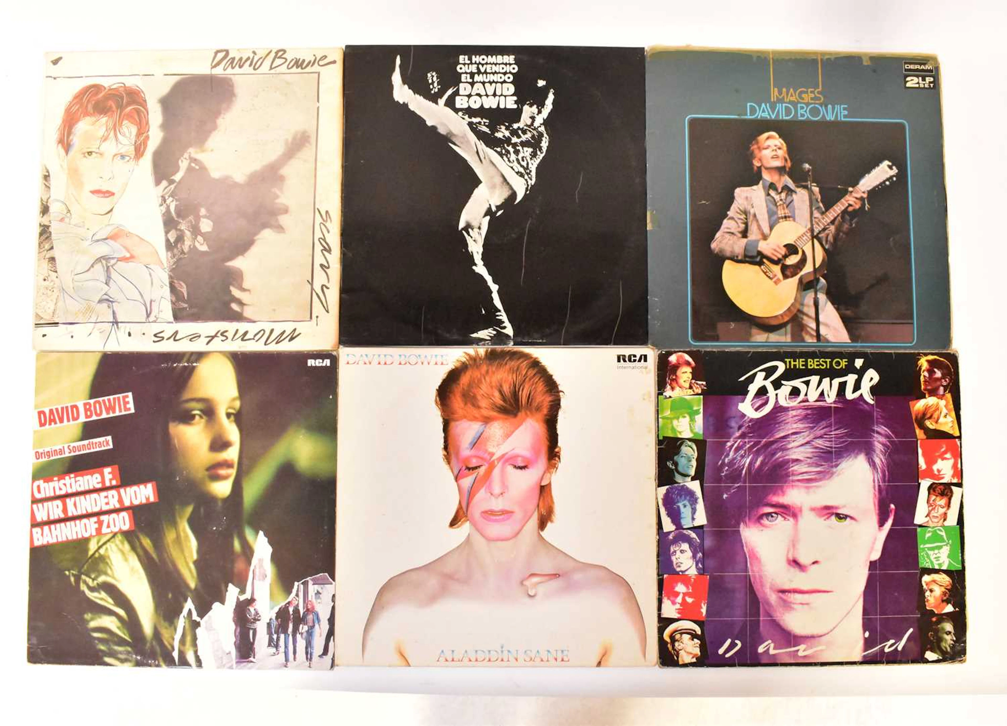 DAVID BOWIE; a collection of LPs