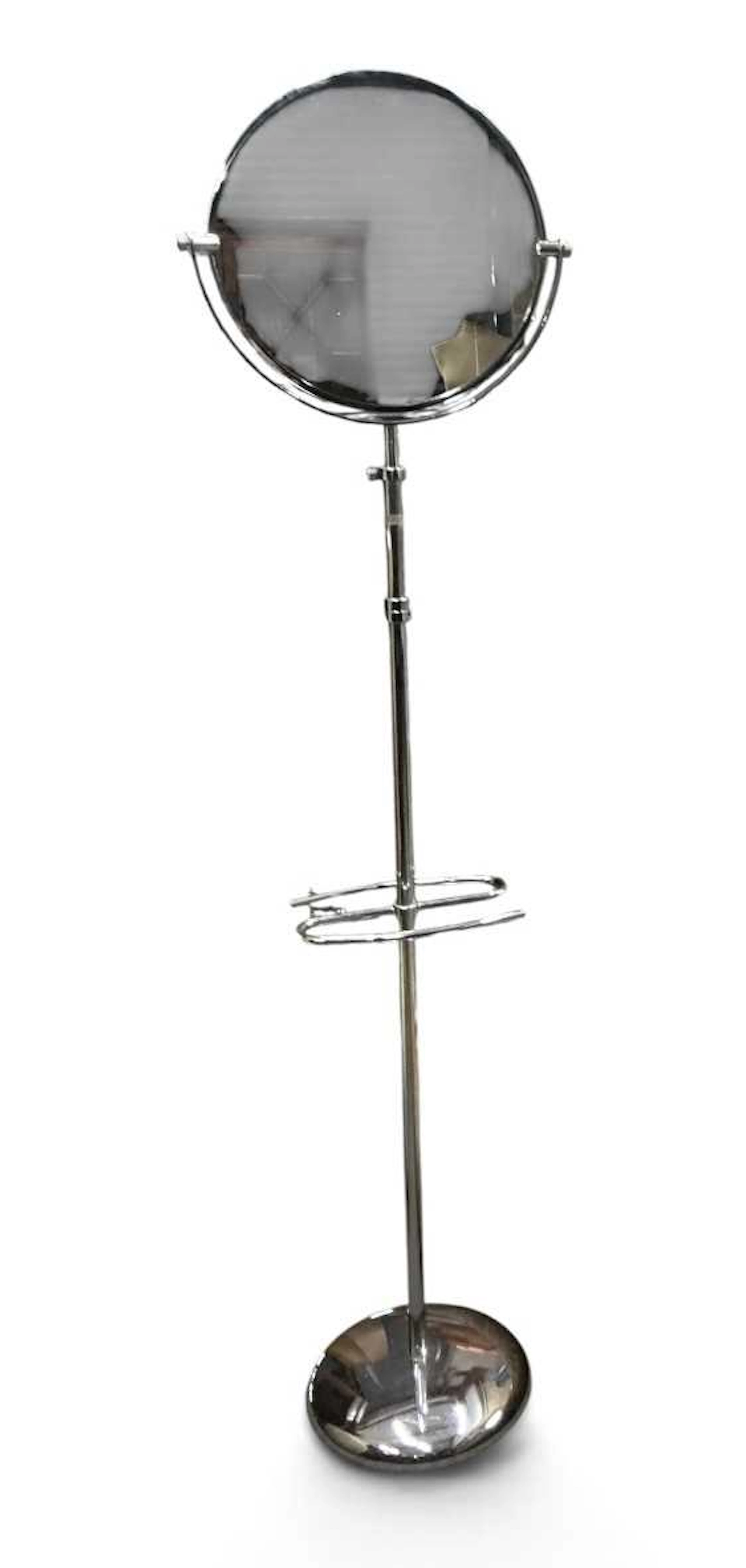 A modern contemporary chromed stainless steel adjustable...
