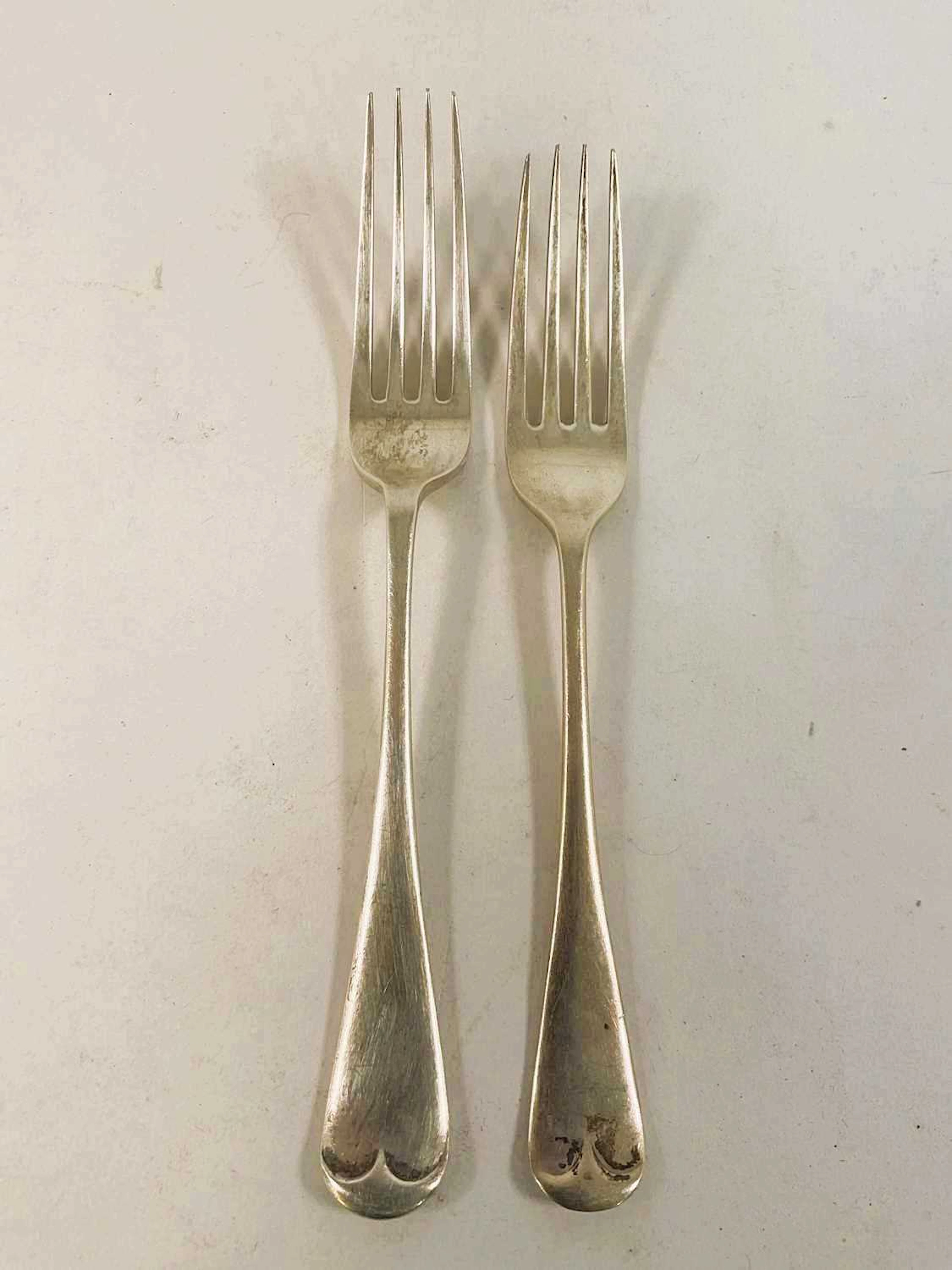 JOSEPH RODGERS & SONS; a George V hallmarked silver table fork