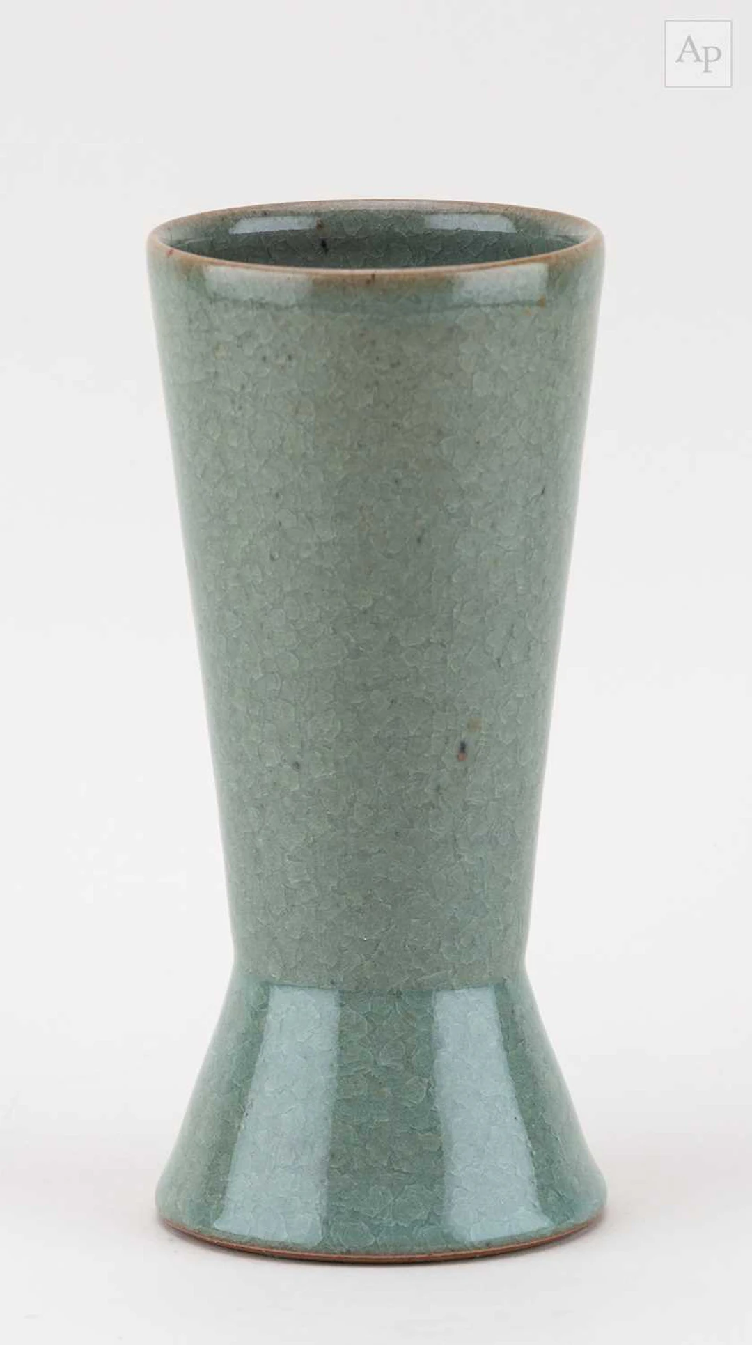 FLORIAN GADSBY (born 1992); a stoneware vase with splayed...