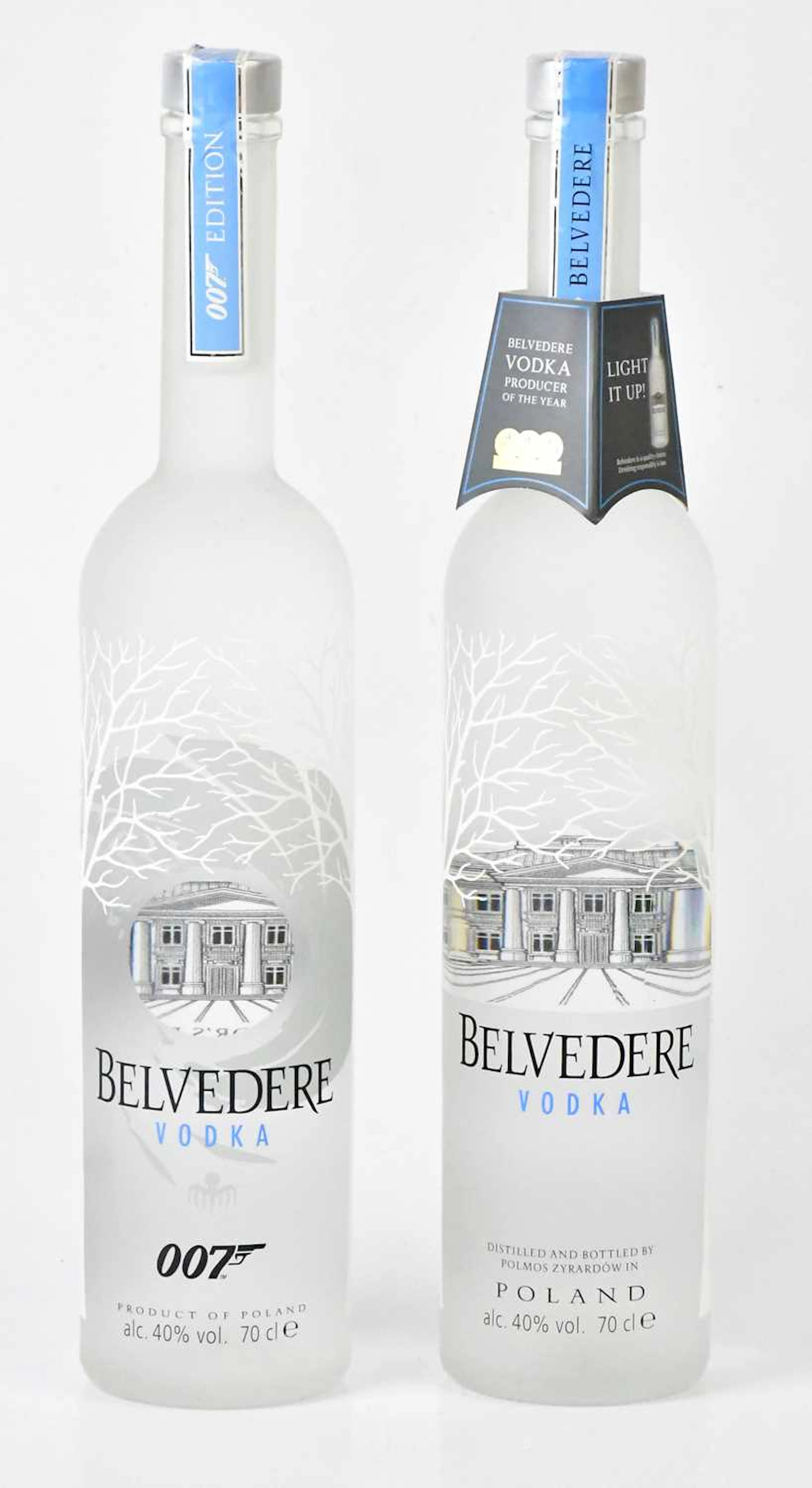 BELVEDERE; a bottle of James Bond 007 Spectre edition vodka
