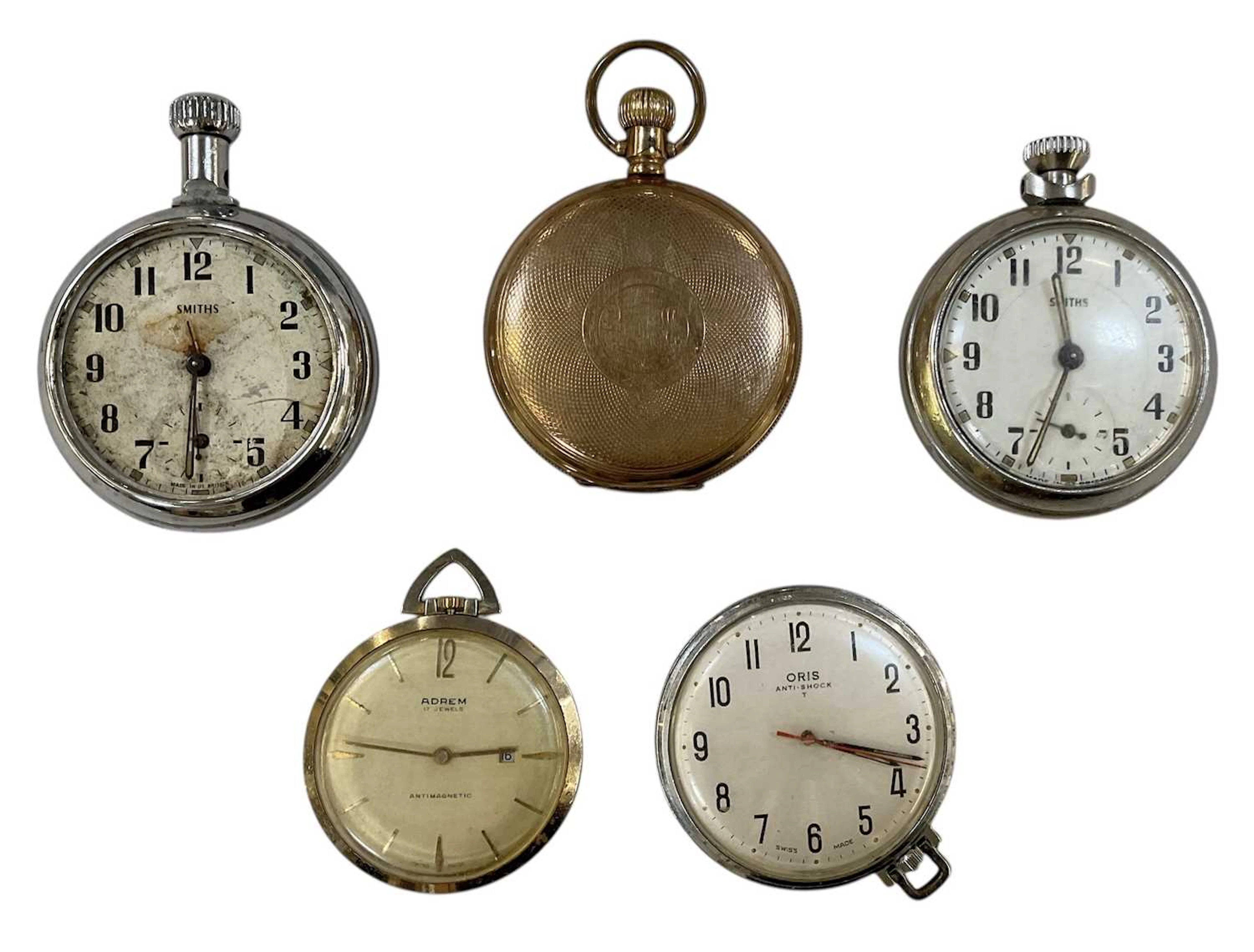 Five various pocket watches comprising an Empress A.W.C