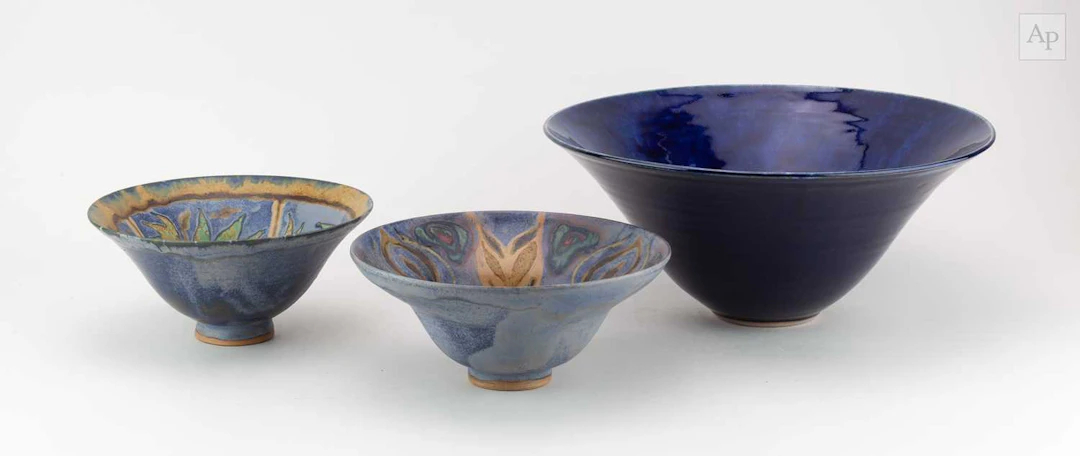 NED HEYWOOD (born 1947); a large deep stoneware bowl...