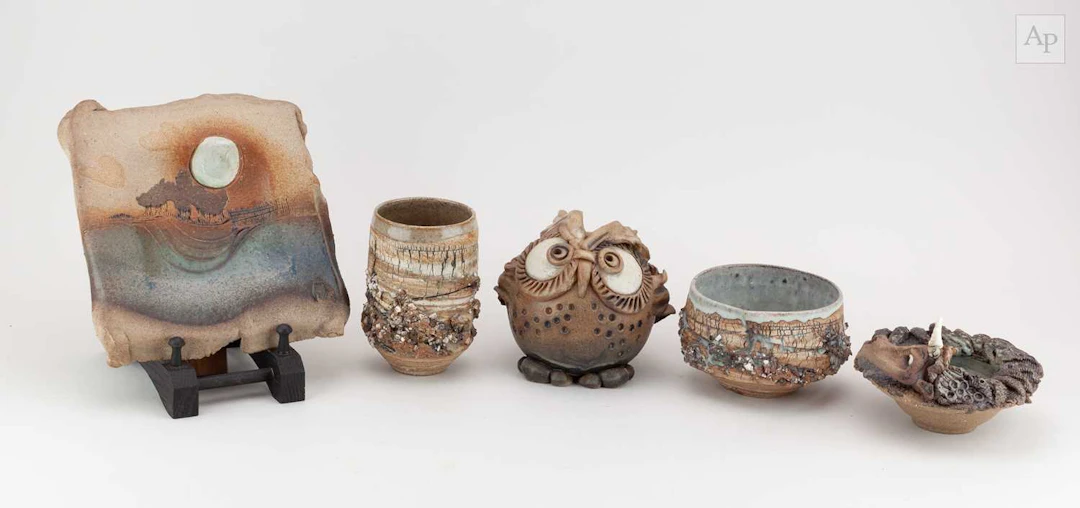 PAUL GOODERHAM (born 1950); a group of stoneware ceramics...