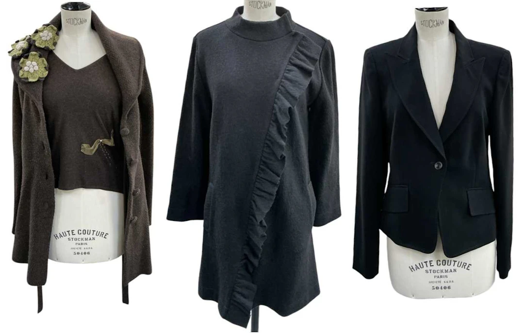 Three vintage lady's designer jackets