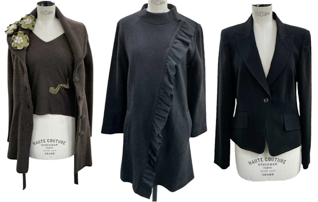Three vintage lady's designer jackets
