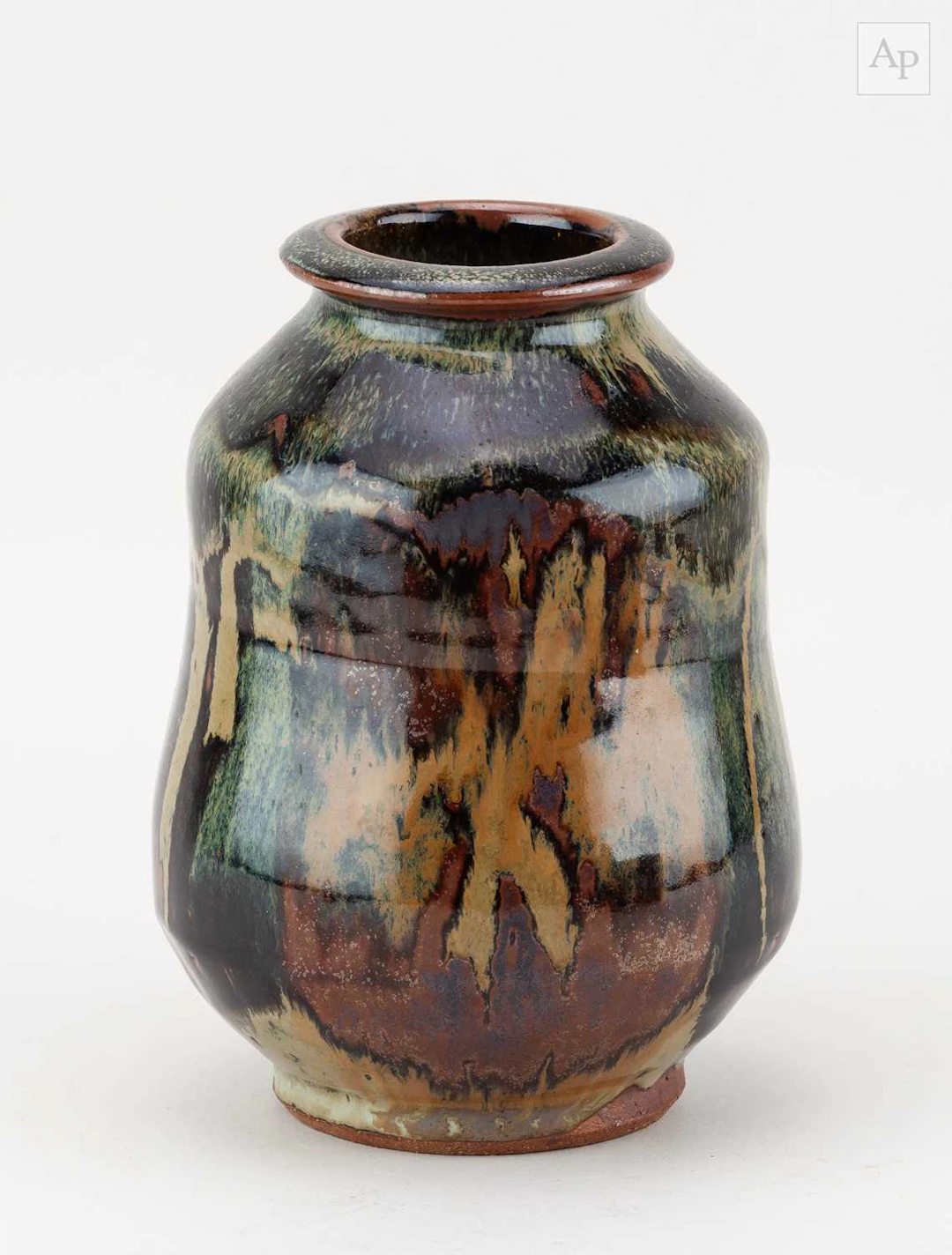 MIKE DODD (born 1943); a stoneware vase covered in...