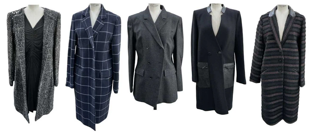 Five assorted vintage lady's jackets and coats