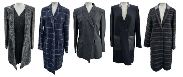 Five assorted vintage lady's jackets and coats