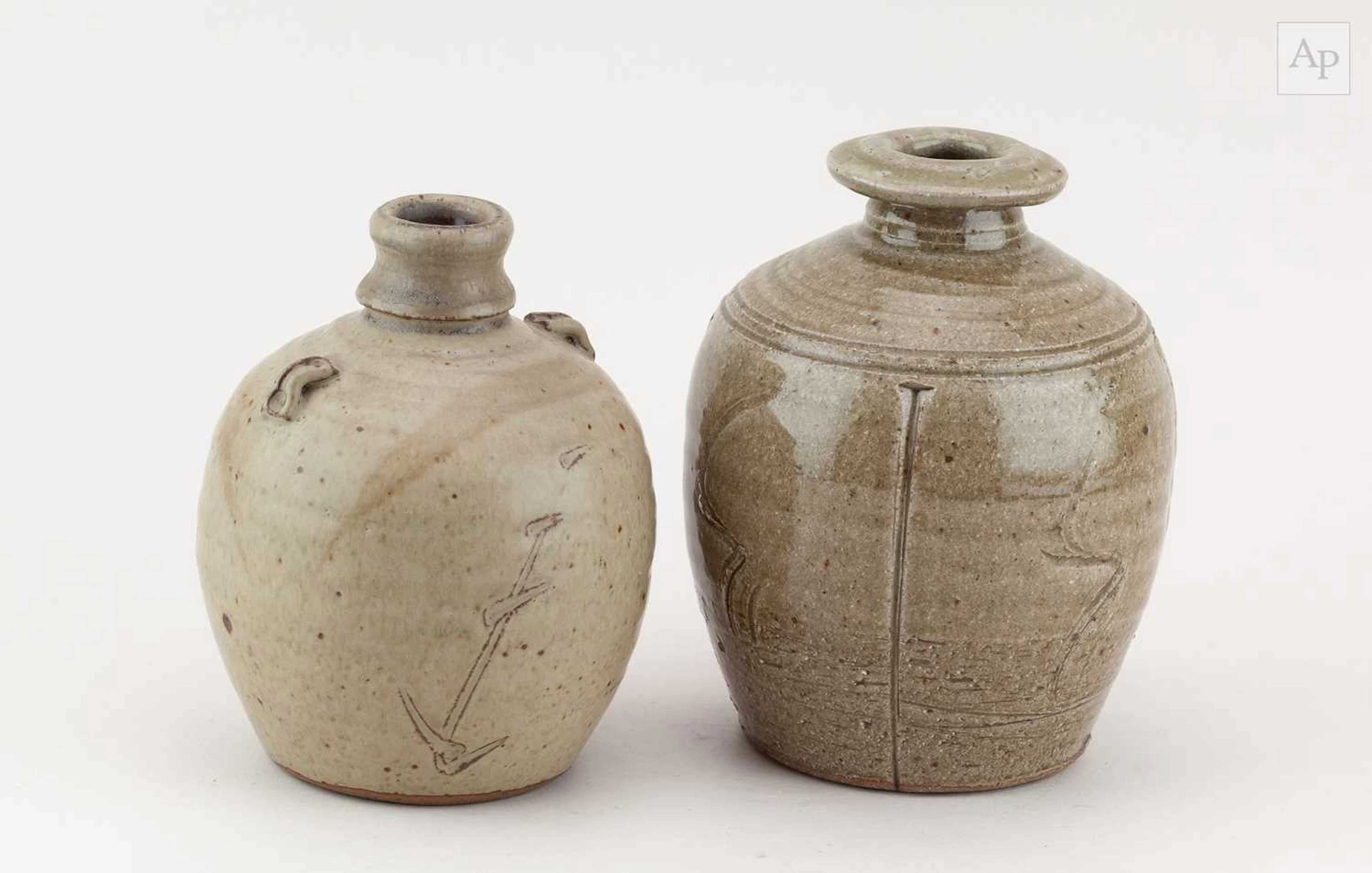 JOHN MATHIESON (1945-2026); a stoneware bottle covered in...