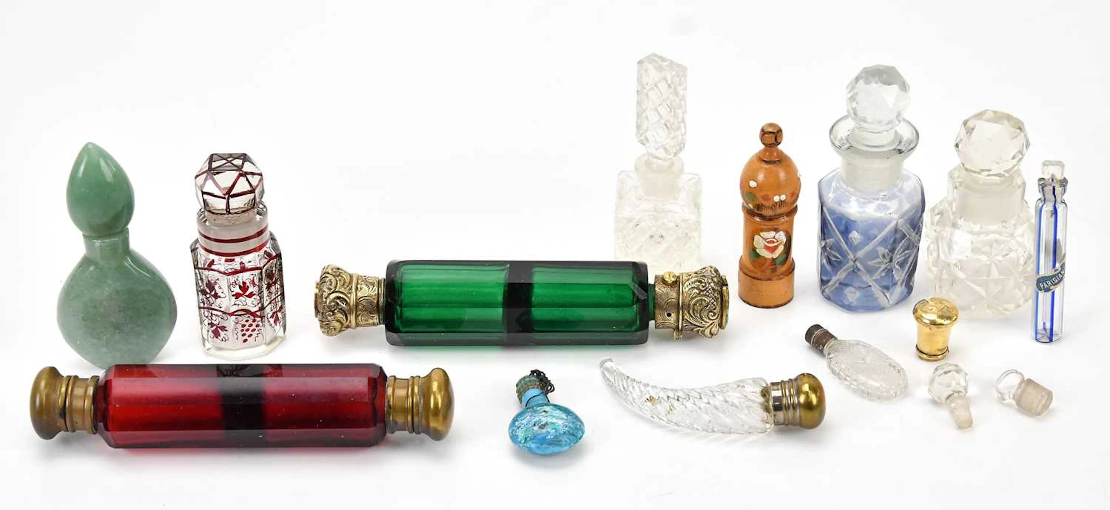 A small collection of scent bottles