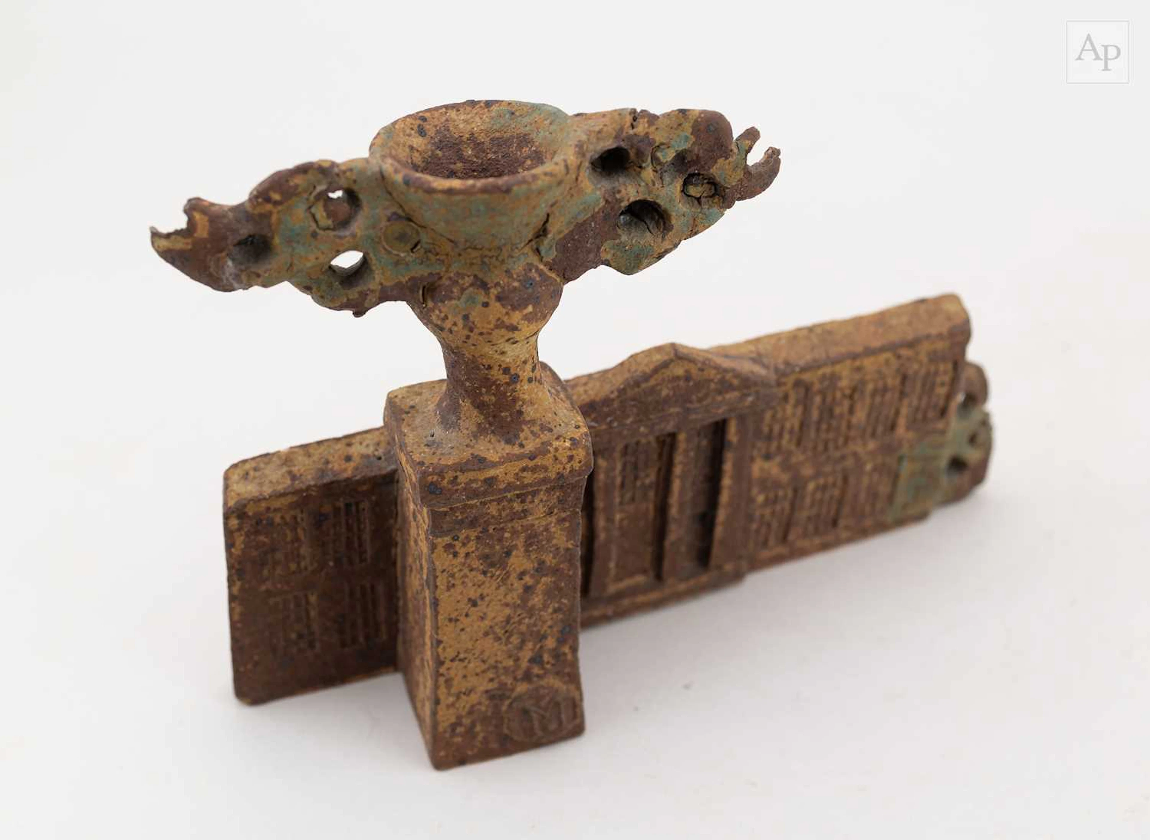 JOHN MALTBY (1936-2020); a flat back stoneware sculpture...