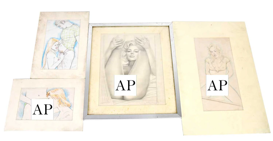 DAVID WILDE; a group of four drawings