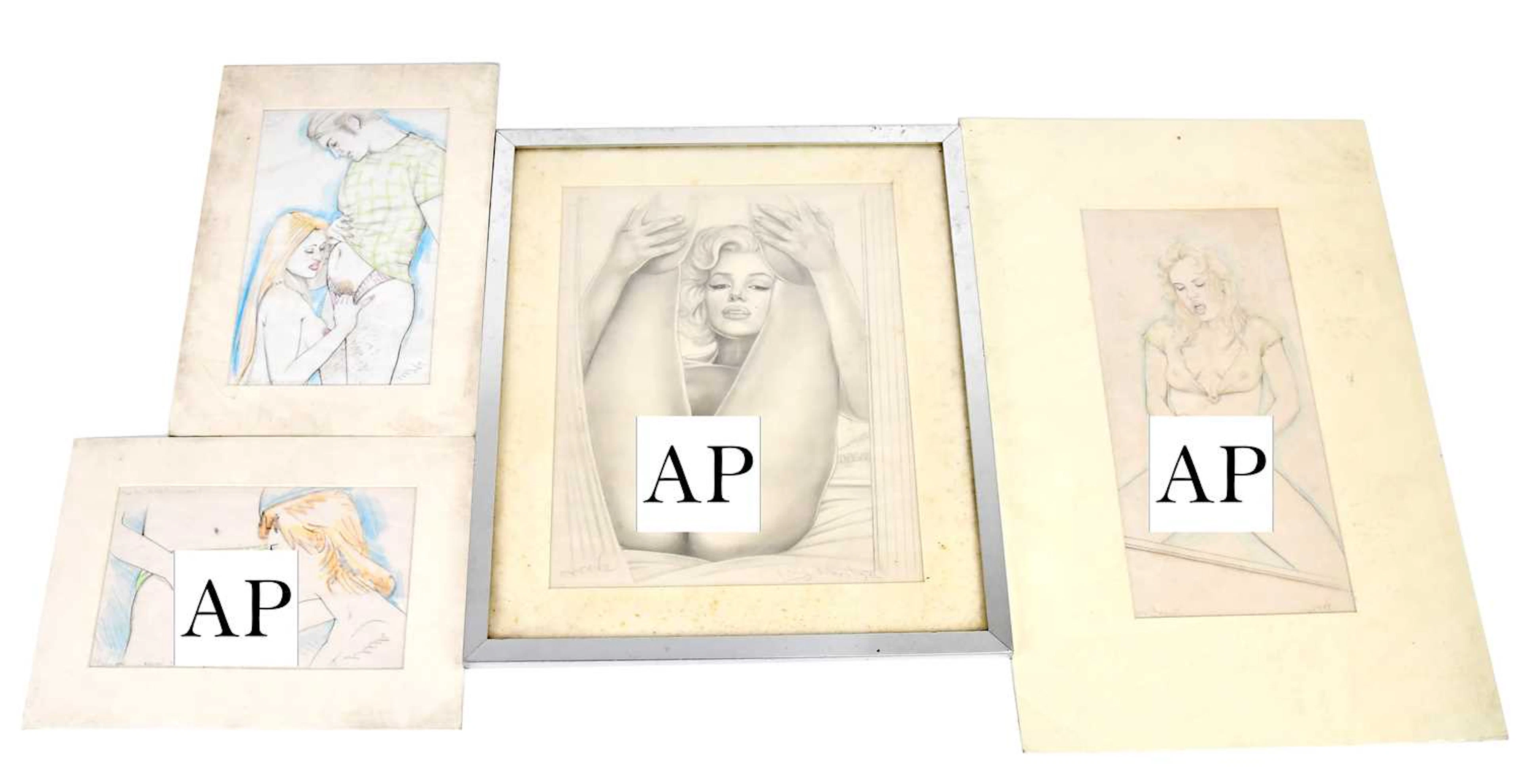 DAVID WILDE; a group of four drawings