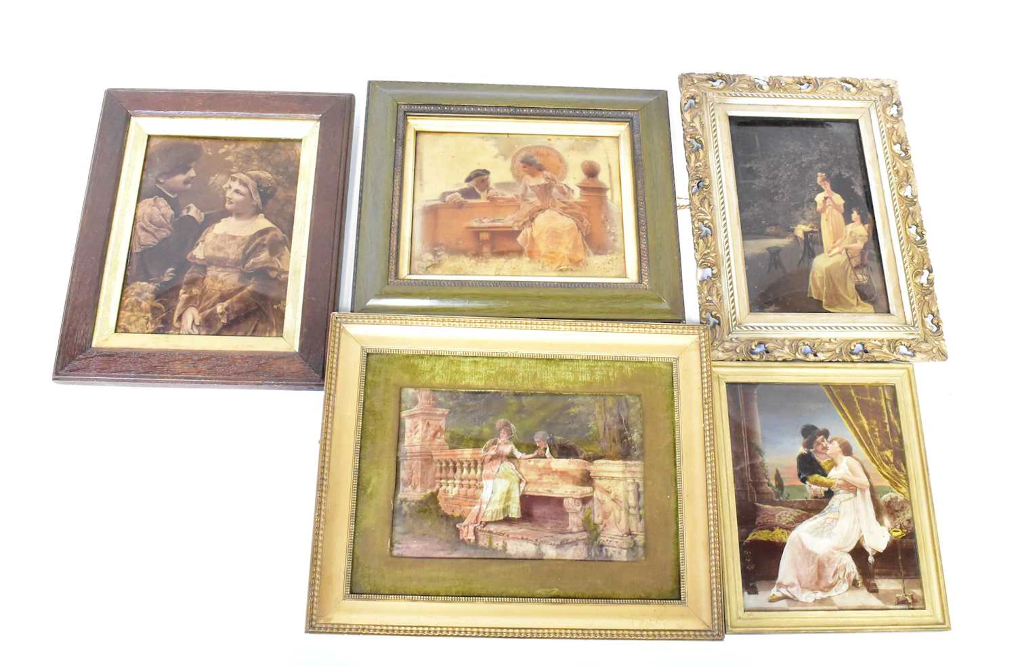 Five late 19th/early 20th chrystoleum