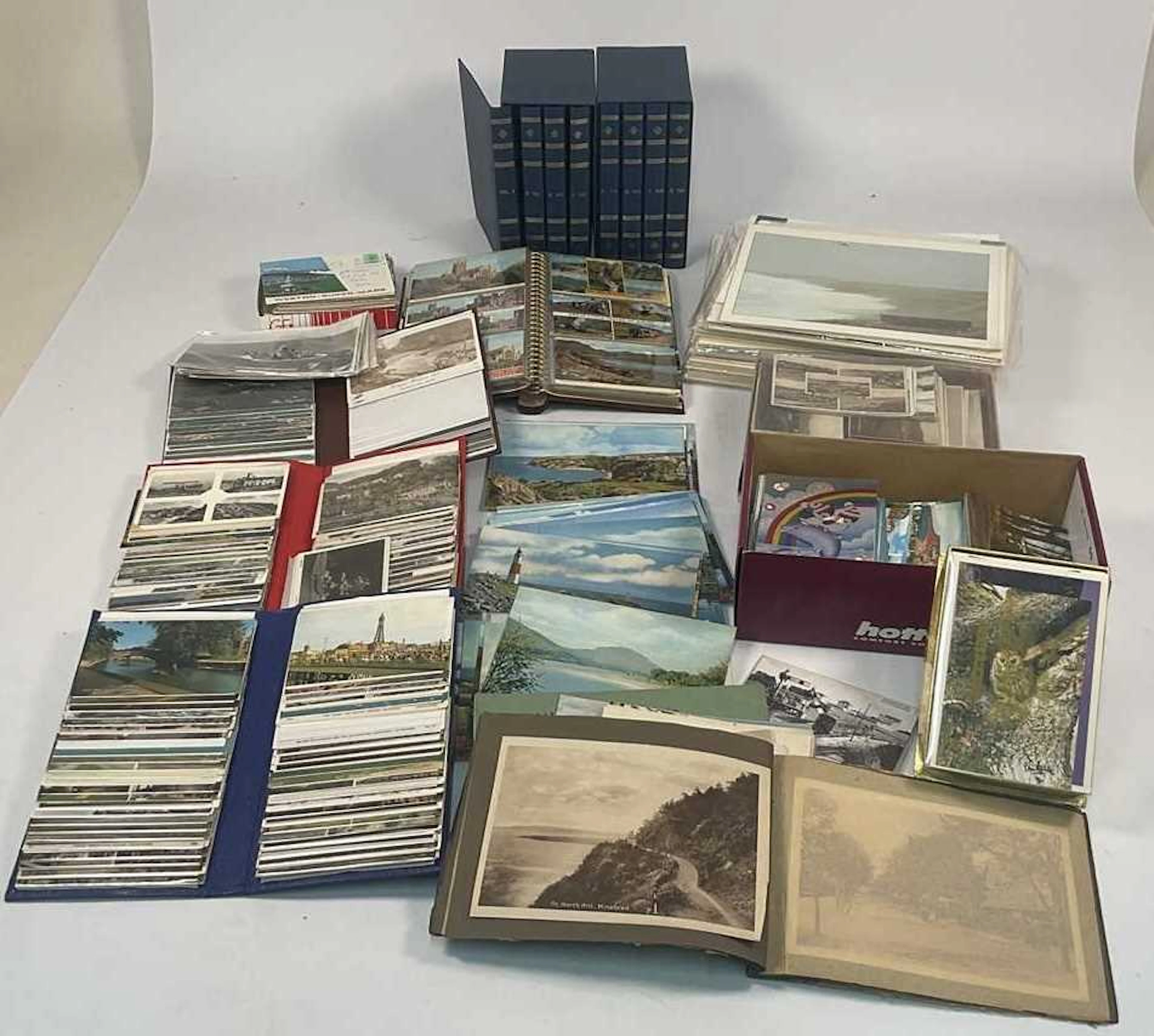 A large quantity of postcards