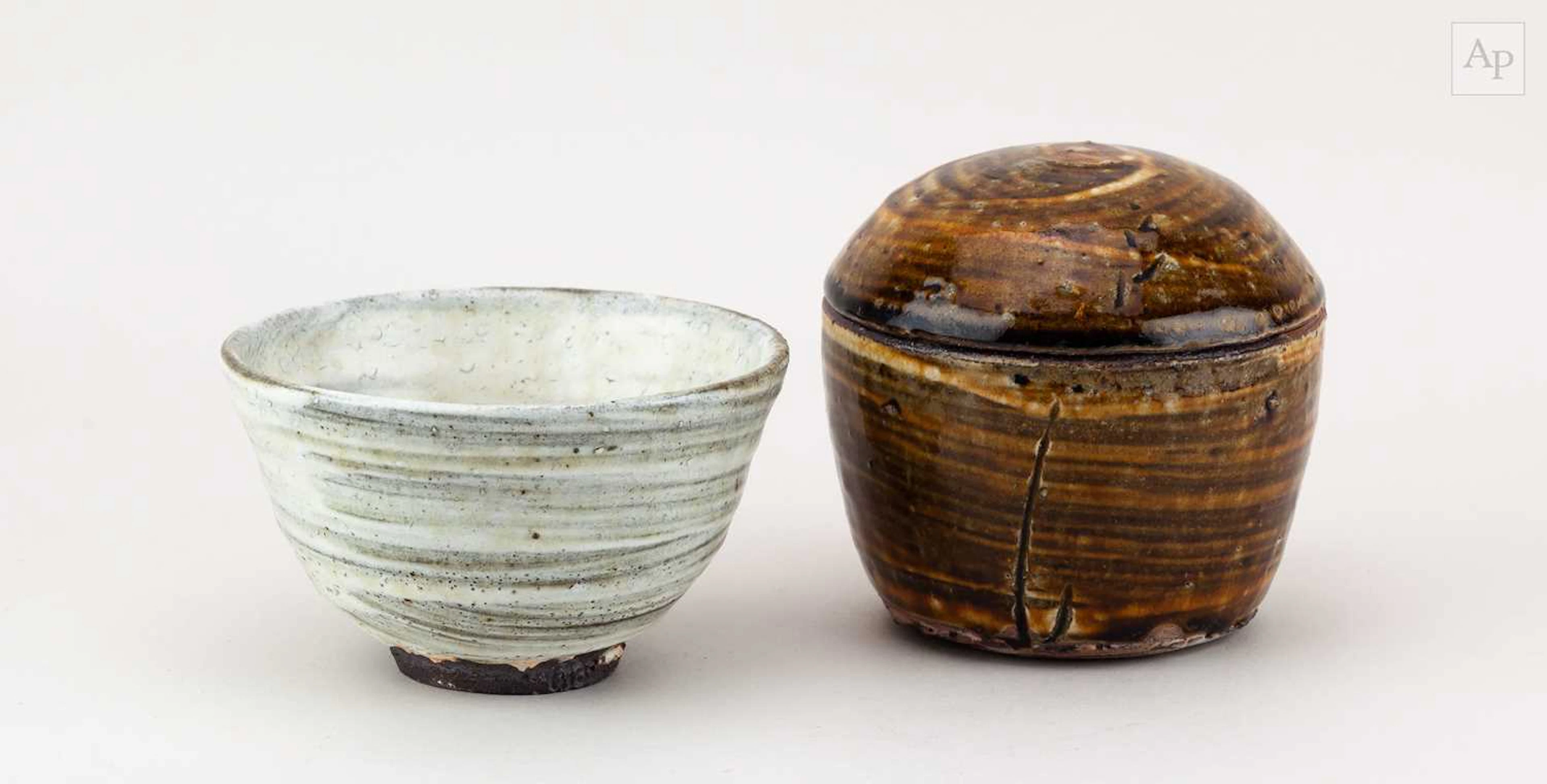 ANNE METTE HJORTSHØJ (born 1973); a small stoneware bowl covered in hakeme slip