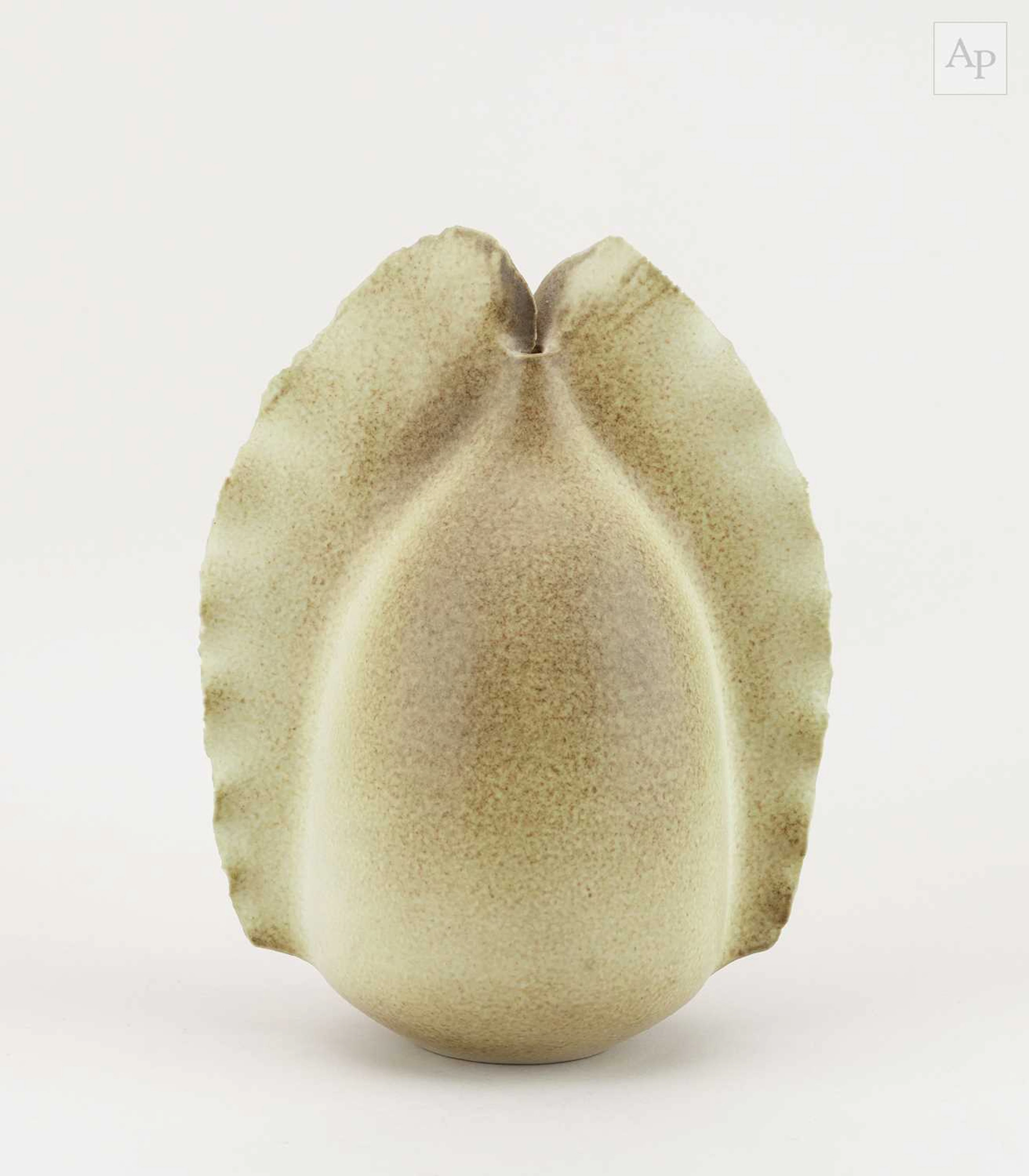 PETER LANE (born 1932); a porcelain bottle form with...