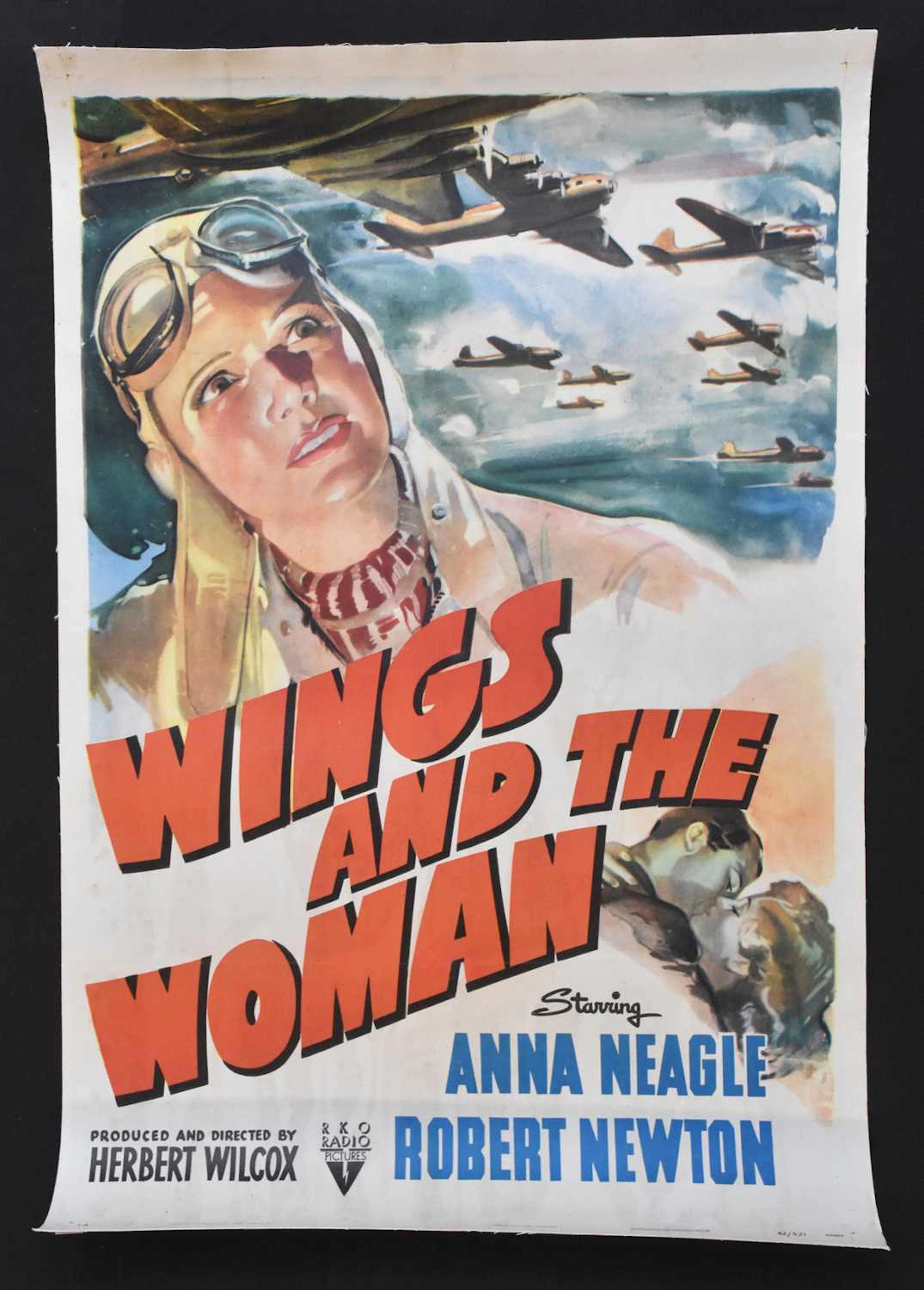WINGS AND THE WOMAN; an original American movie poster