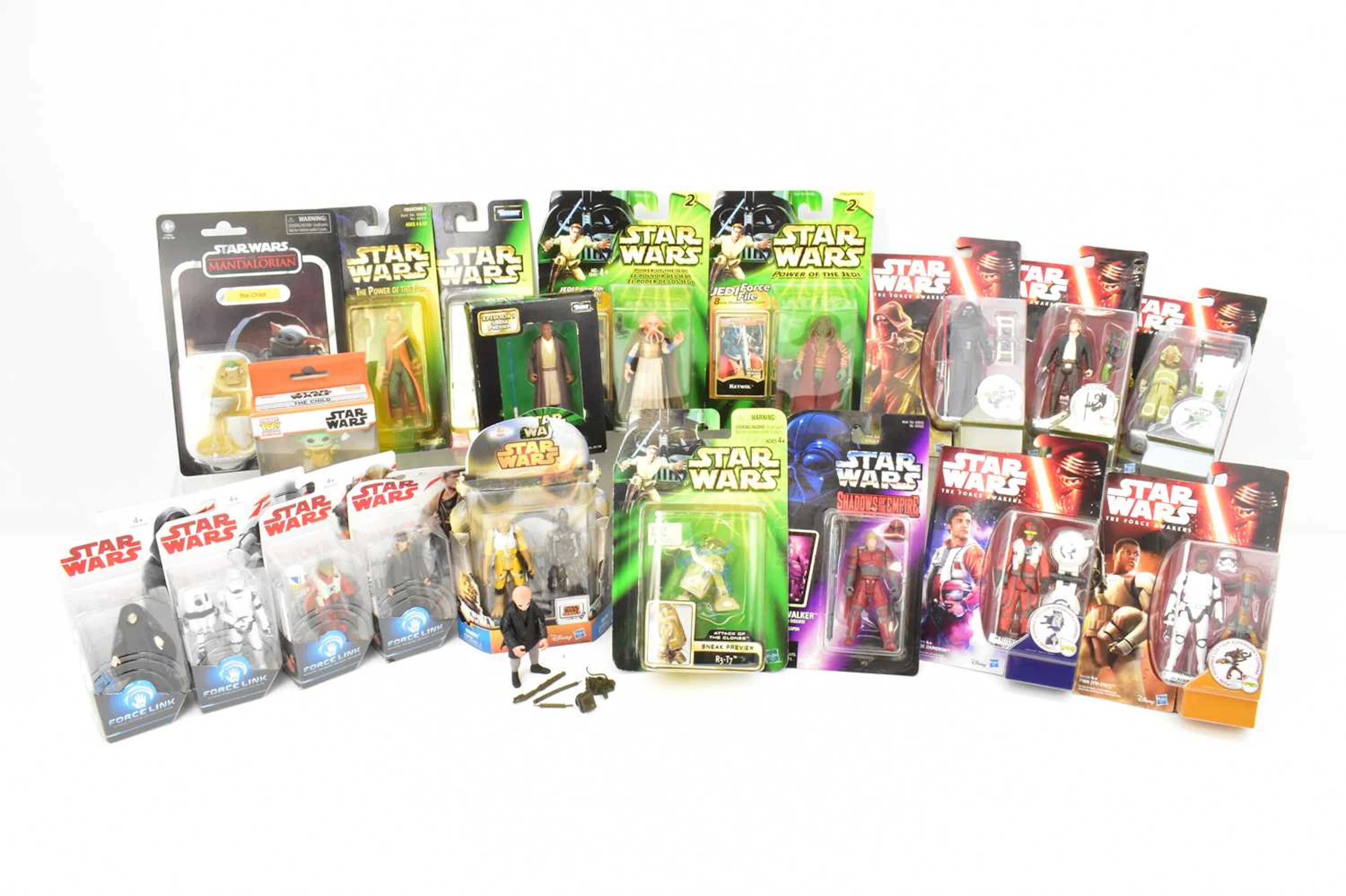 STAR WARS; various action collectible figures from different episodes