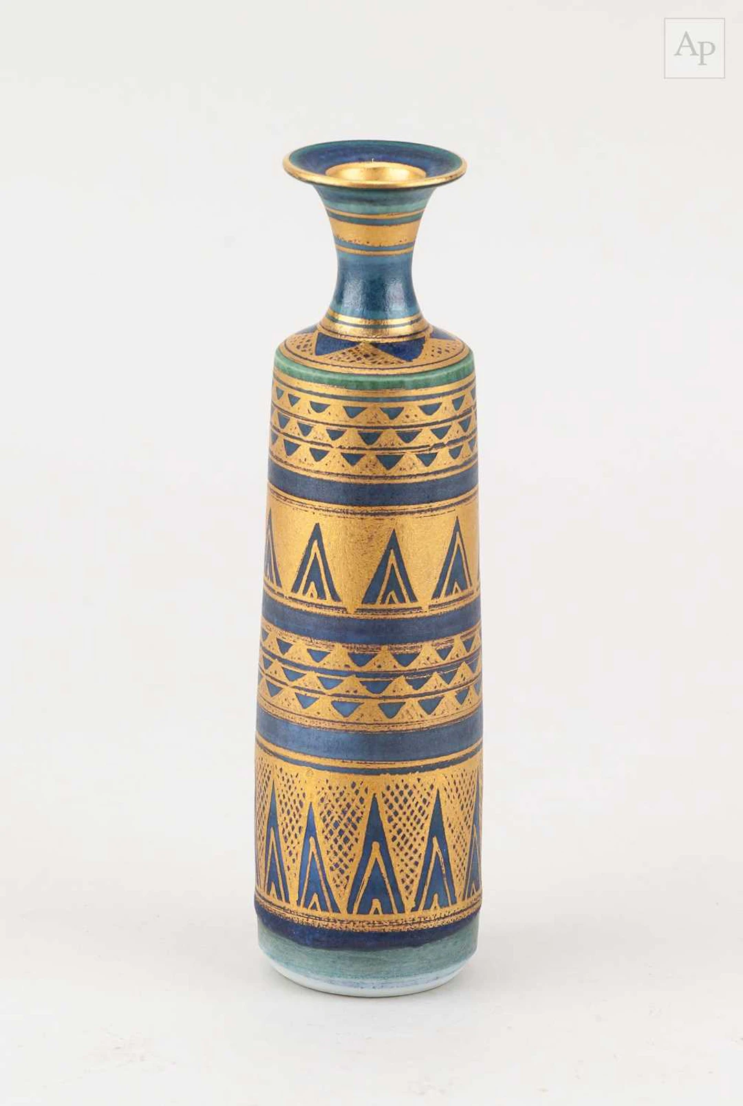 MARY RICH (1940-2022); a slender porcelain bottle with...