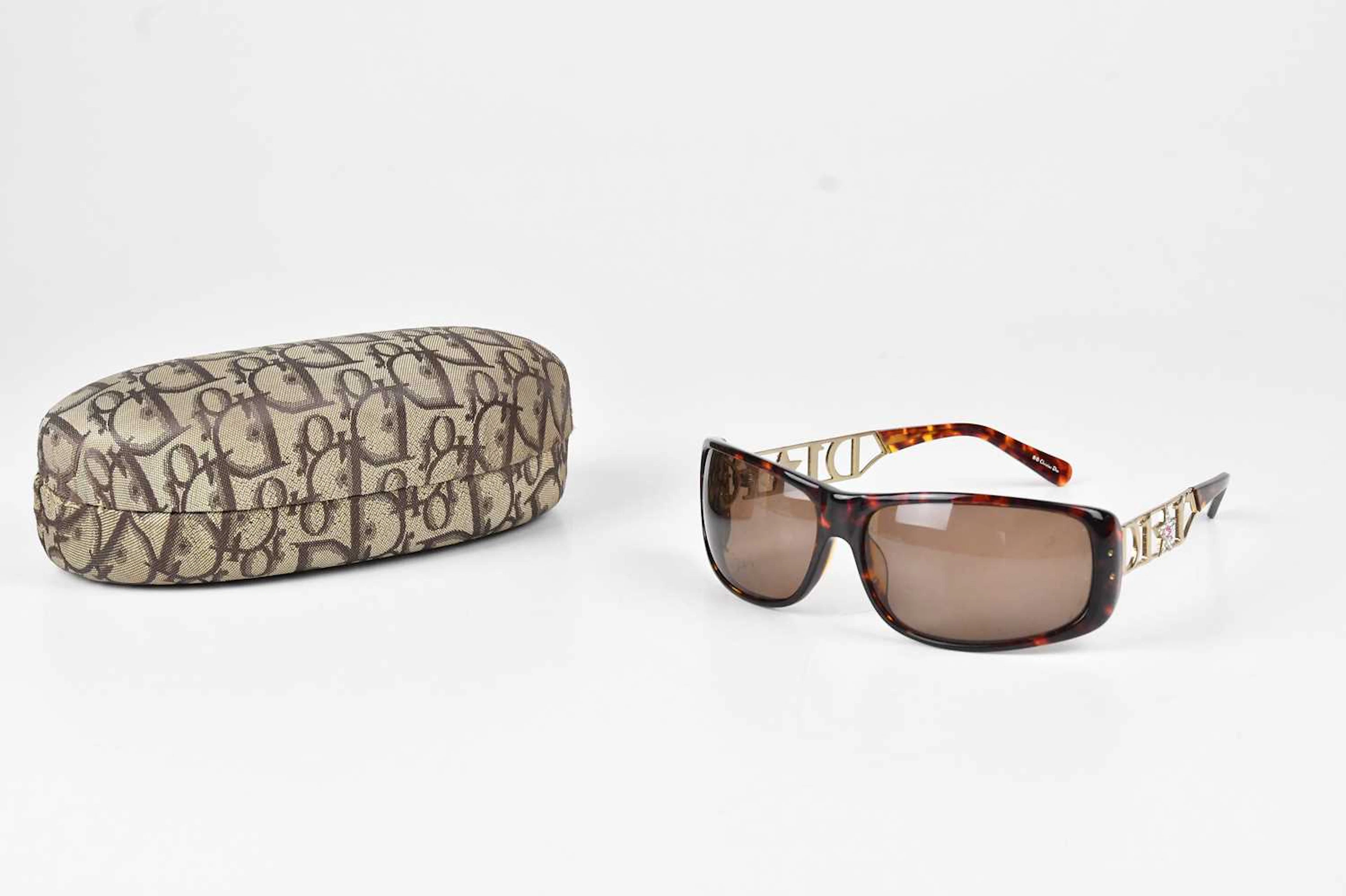CHRISTIAN DIOR; a pair of Indinight shield sunglasses